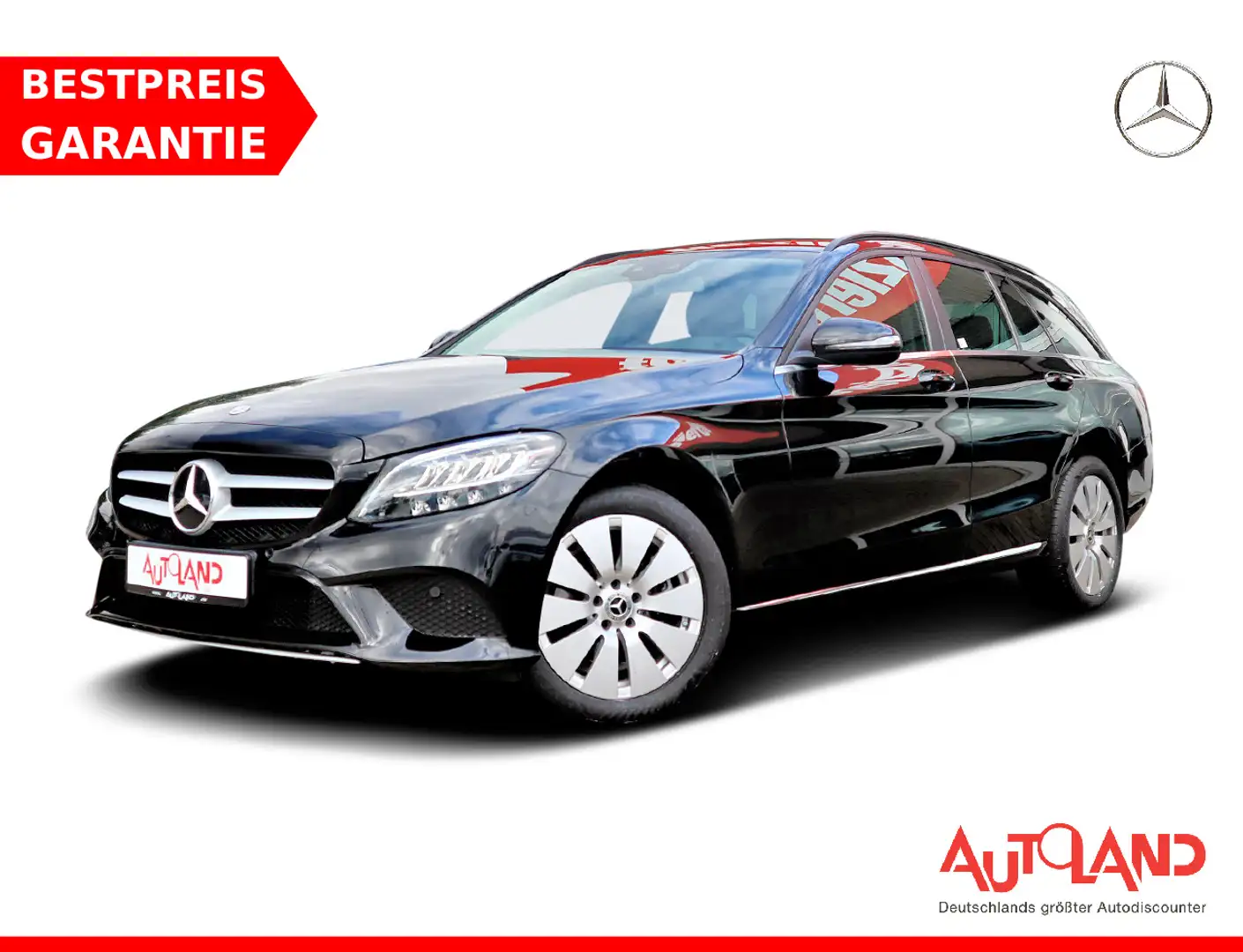 Mercedes-Benz C 220 C220d T 4Matic LED Navi ACC Leder Kamera DAB Noir - 1