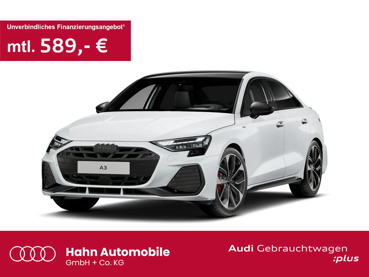Audi A3 35TFSI S-trc S line LED Nav HUD ACC Weiß - 1