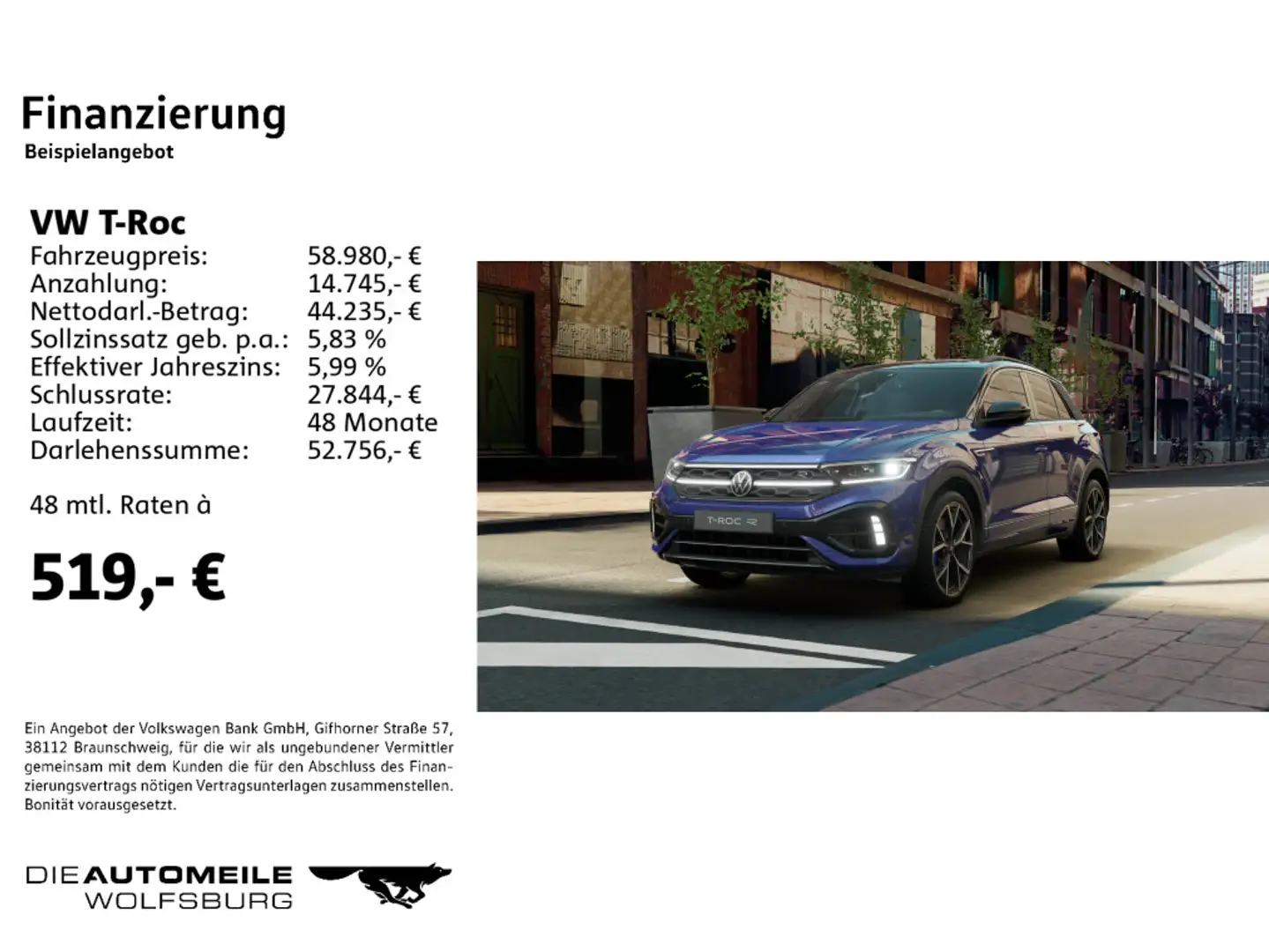 Volkswagen T-Roc 2.0 TSI OPF 4Motion DSG R "Black Style" Blau - 2