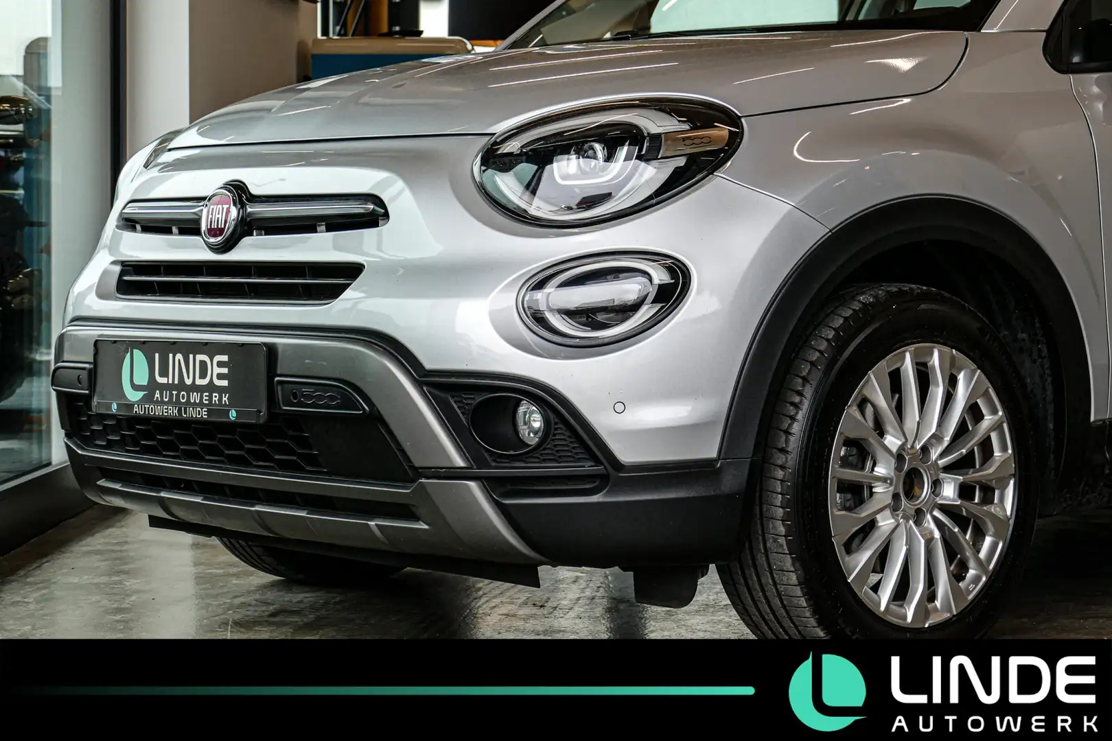 Fiat 500X Cross |LEDER|NAVI|R.KAMERA|SPURH.|17 ALU Silber - 2