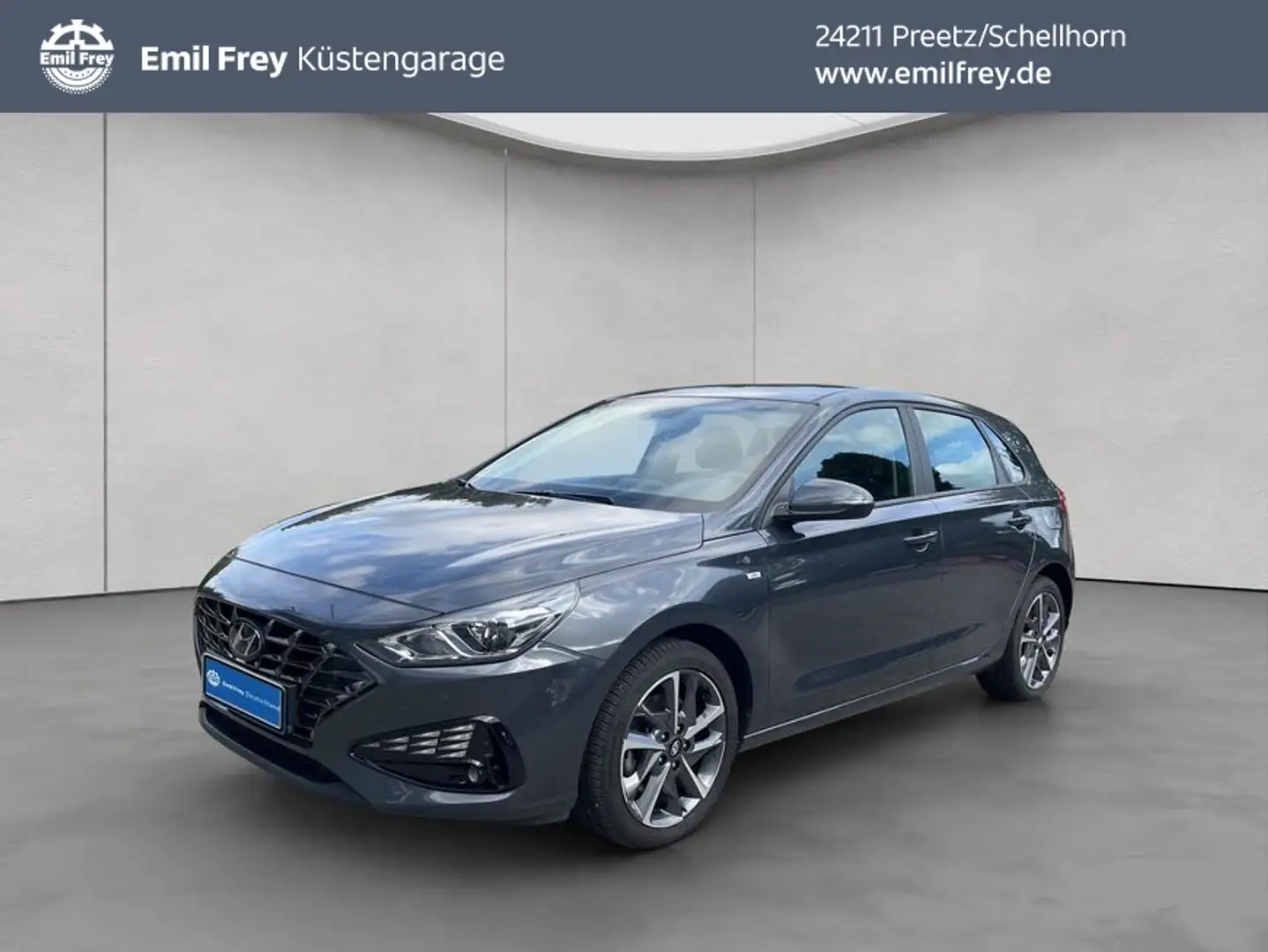 Hyundai i30 1.0 T-GDI 48V-Hybrid Trend GRA SHZ RFK CarPl Grijs - 1