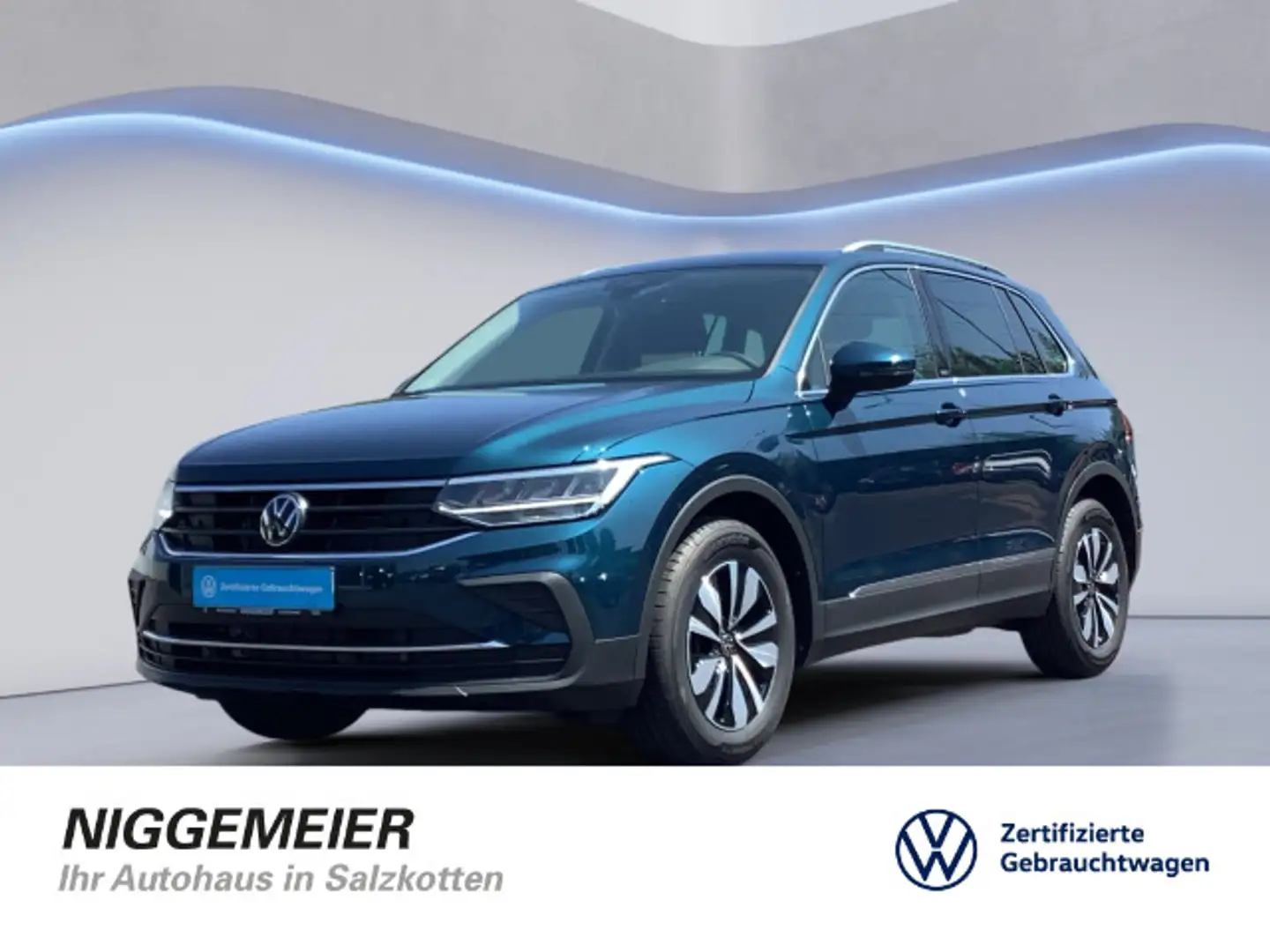 Volkswagen Tiguan 2.0TDI DSG MOVE NAVI+LED+KAMERA+ACC+AHK Bleu - 1