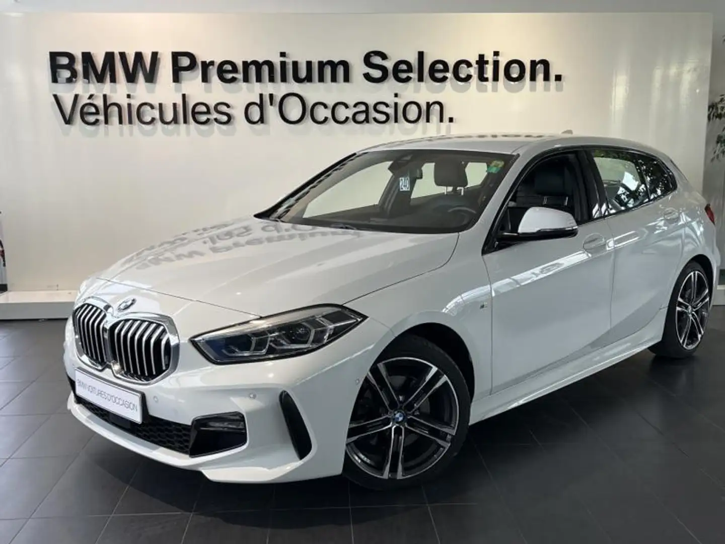 BMW 118 118dA 150ch M Sport 8cv Blanc - 1