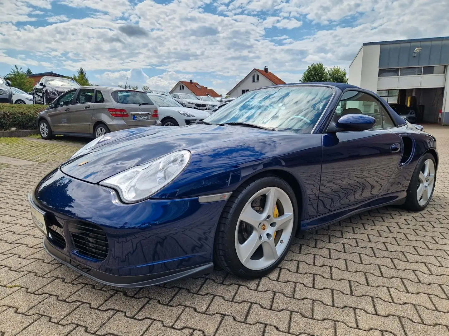 Porsche 996 911 996 Turbo S Cabriolet Automatik/deutsches FZ Blauw - 1