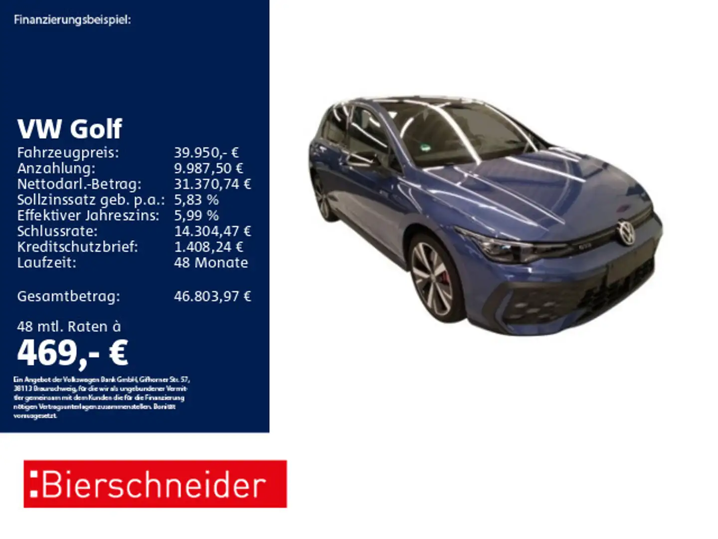 Volkswagen Golf GTE 8 1.5 TSI DSG GTE 18 DCC AHK MATRIX PANO Blau - 1