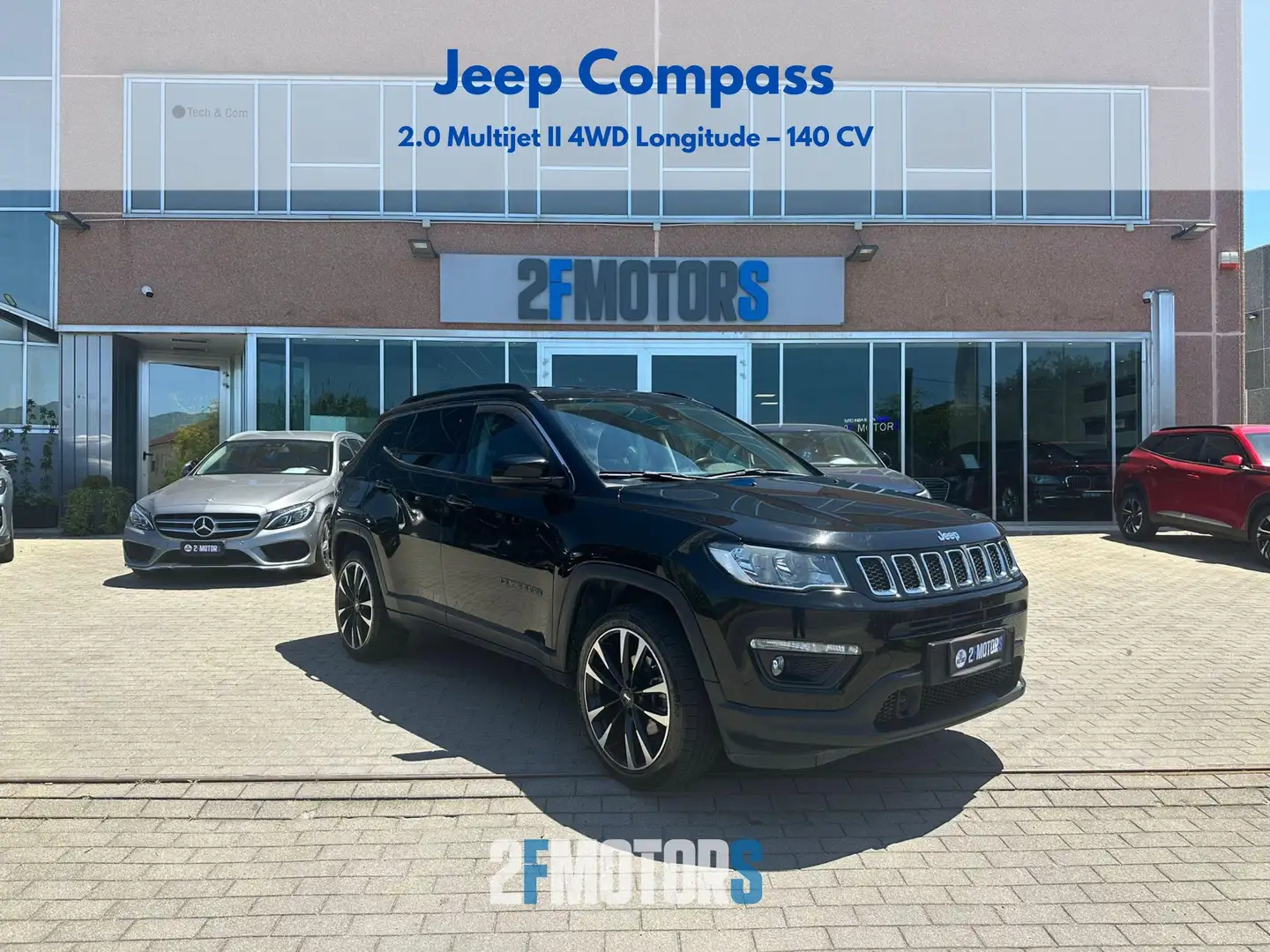 Jeep Compass 2.0 mjt Longitude 4wd 140cv auto my19 Schwarz - 1
