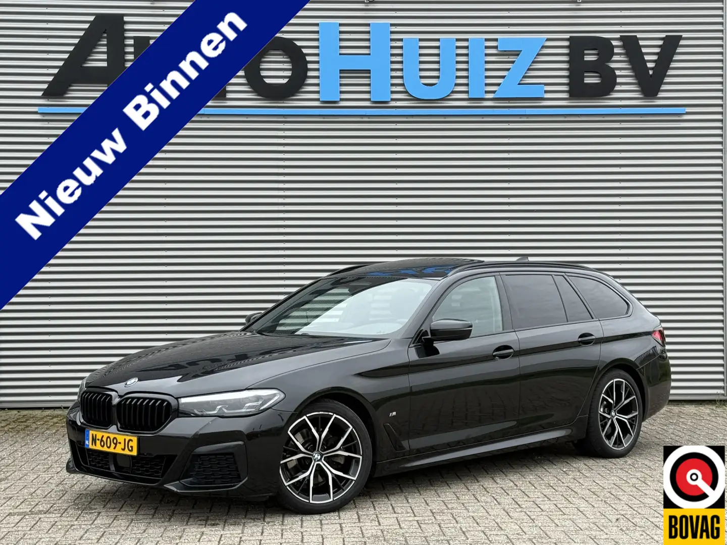 BMW 520 5-serie Touring 520d M Sport Panoramadak ACC LED 1 Noir - 1