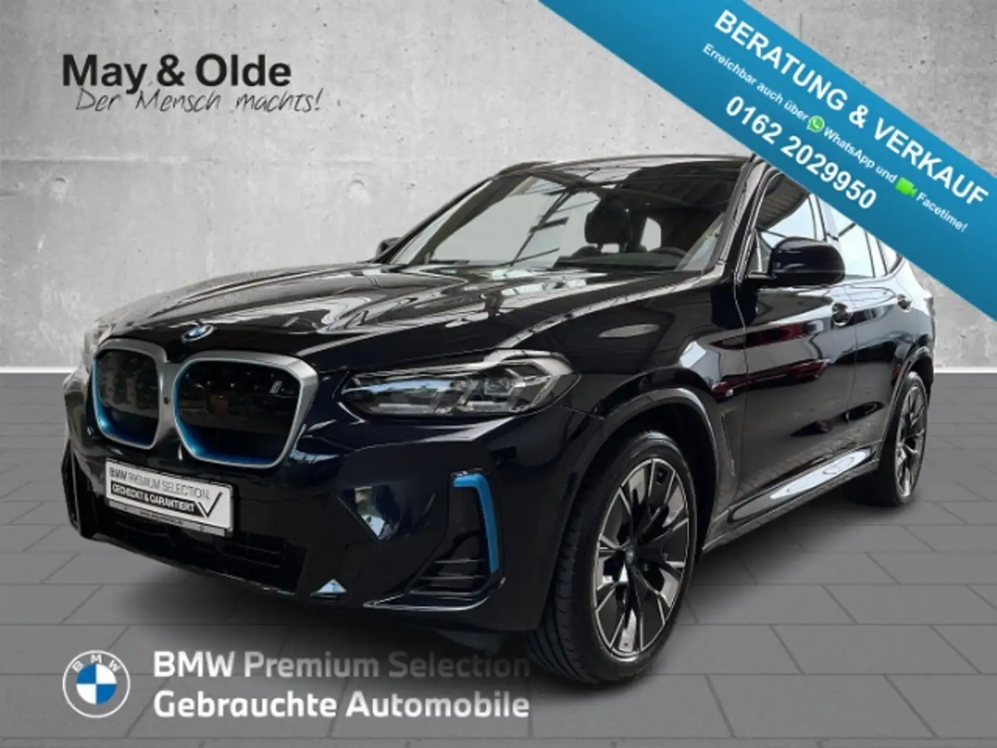 BMW iX3 M Sportpaket HUD AHK Pano Leder Navi El. Fondsitzv Schwarz - 1