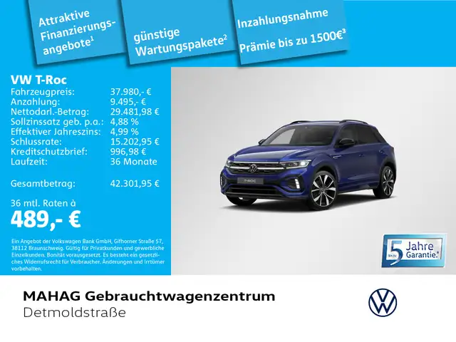 Volkswagen T-Roc T ROC 2.0 TSI R Line BlackStyle IQ.Light IQ.Driv