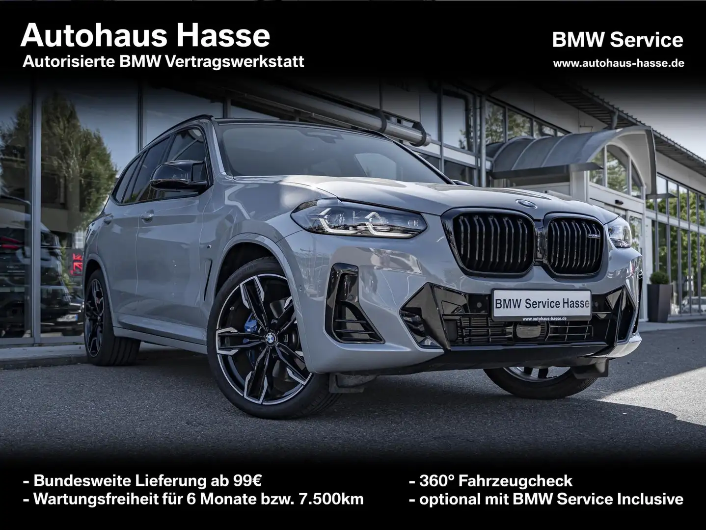 BMW X3 M i +21Z PANO H/K DrAsPro HUD AHK LENKRHZ Grijs - 1