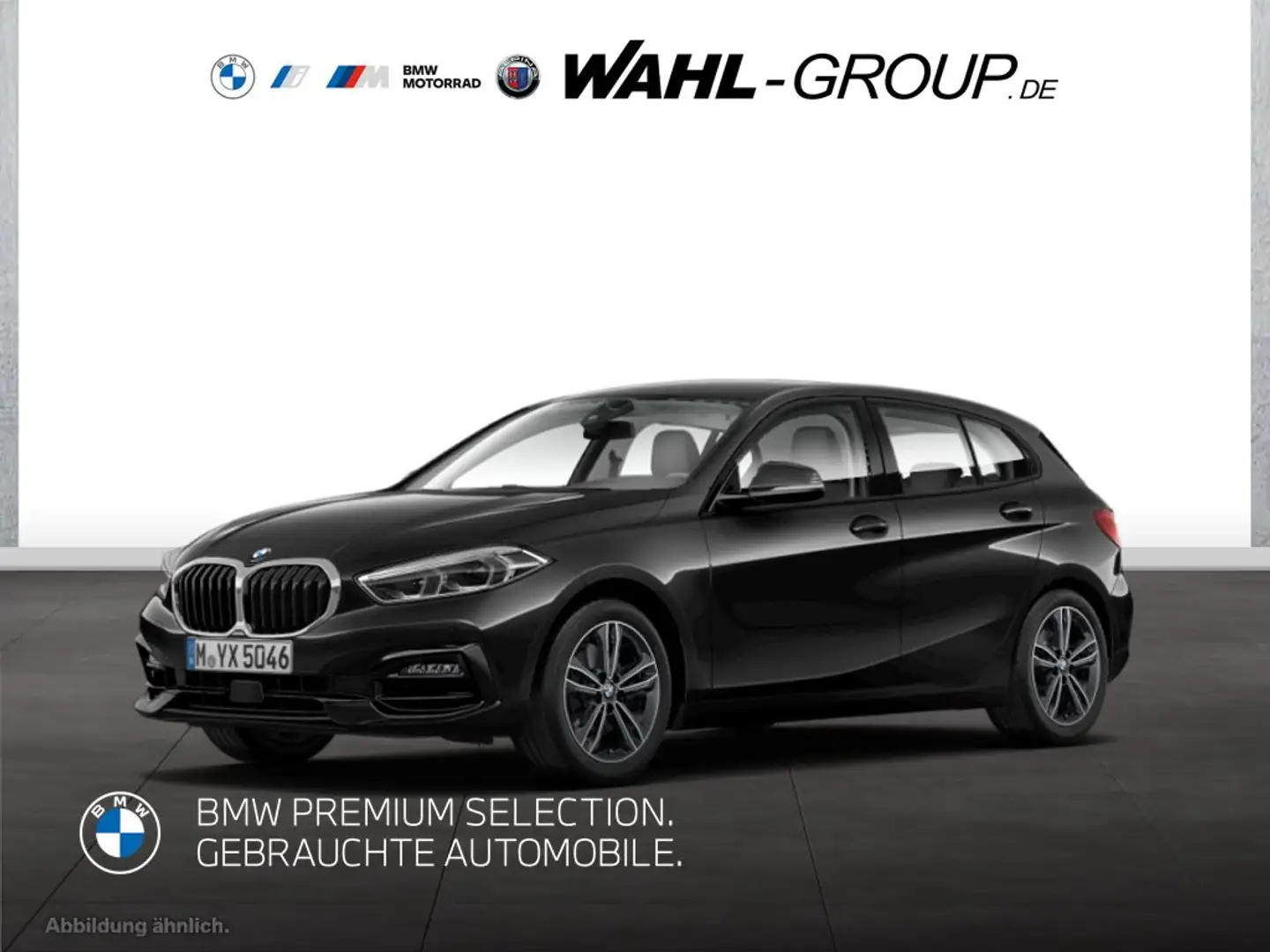 BMW 118 i Sport Line | Navi LED PDC Tempomat Shz Schwarz - 1