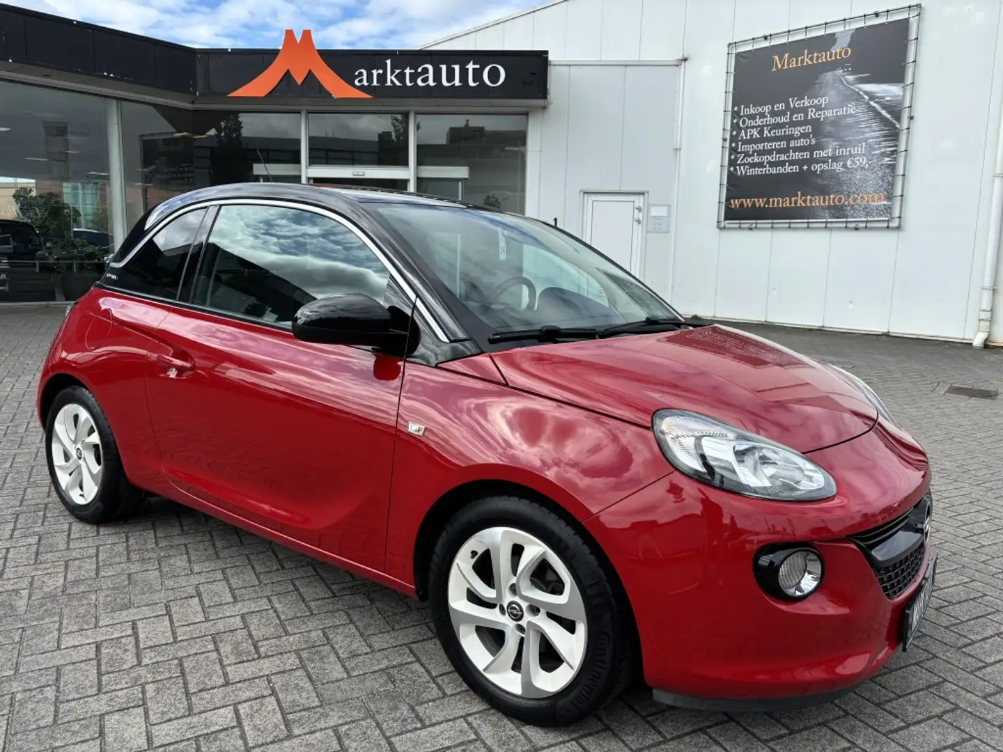 Opel Adam 1.2 Color Edition Carplay Navi Pdc Stoelverwarming Rood - 1