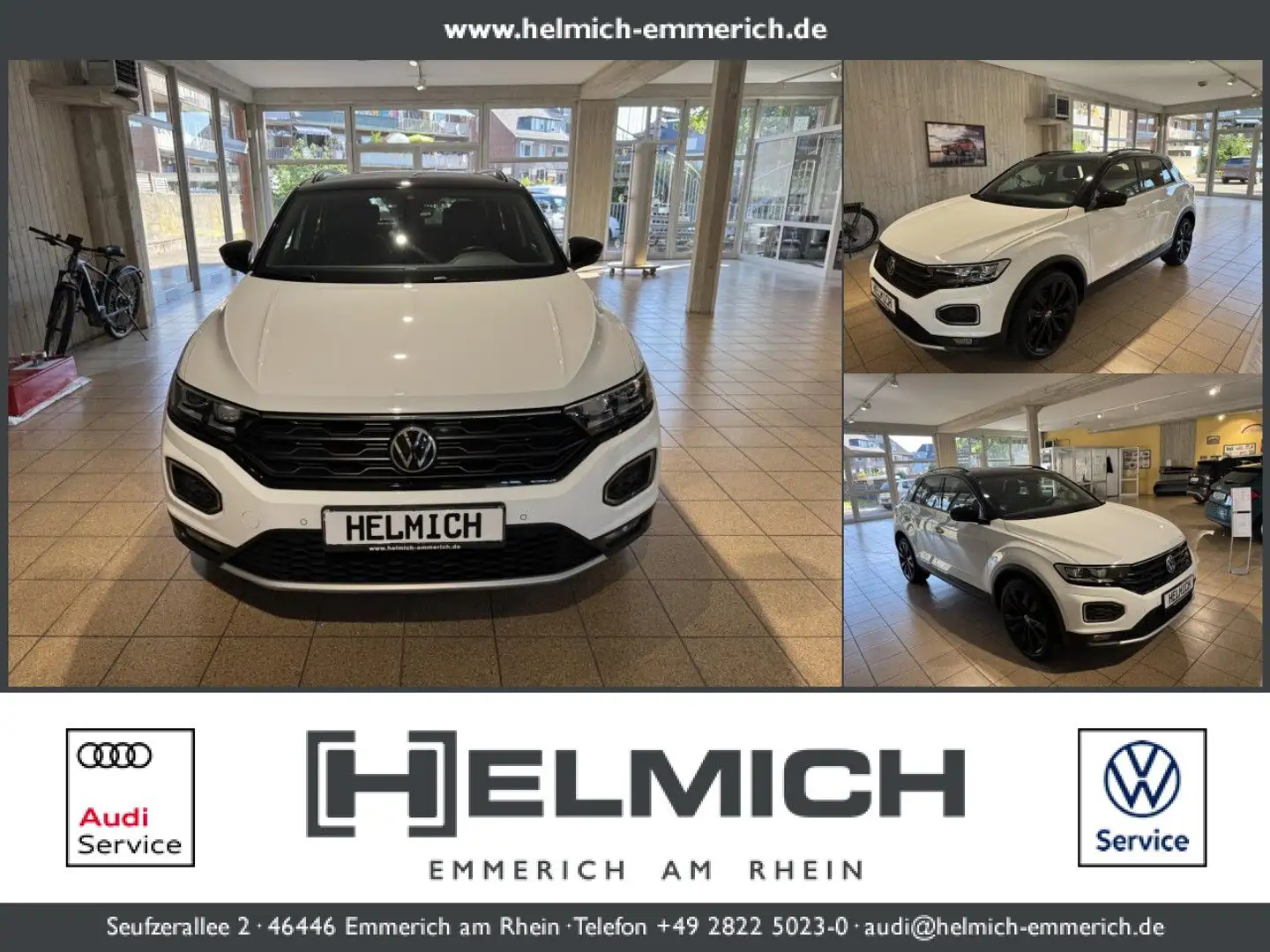Volkswagen T-Roc 1.5 TSI Sport DSG LED Navi AHK Black Kamera Blanc - 1
