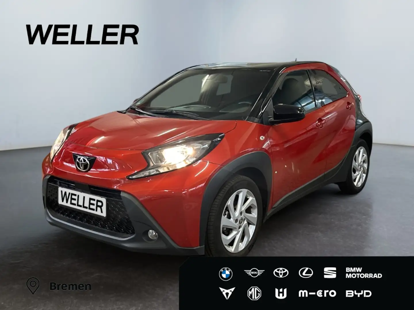 Toyota Aygo S-CVT Pulse *ACC*CAM*SHZ*CarPlay*Bi-Tone*DAB* Rot - 1