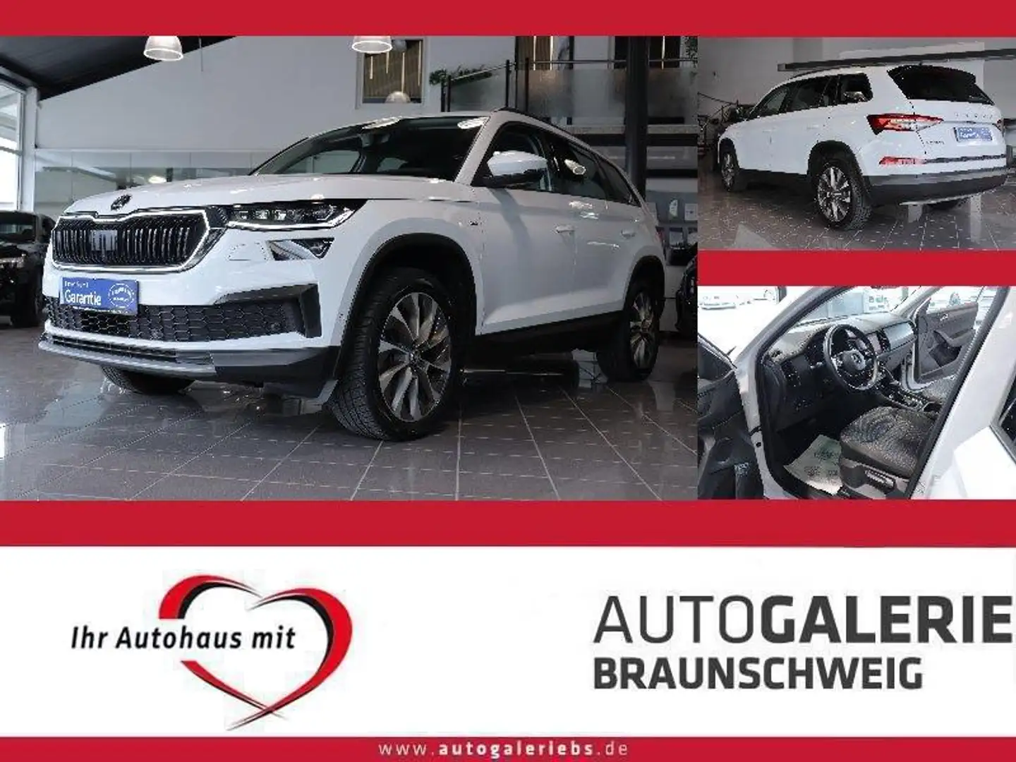 Skoda Kodiaq 2.0 TDI Clever 4x4 7-SITZE *VIRTUAL*ACC* Weiß - 1