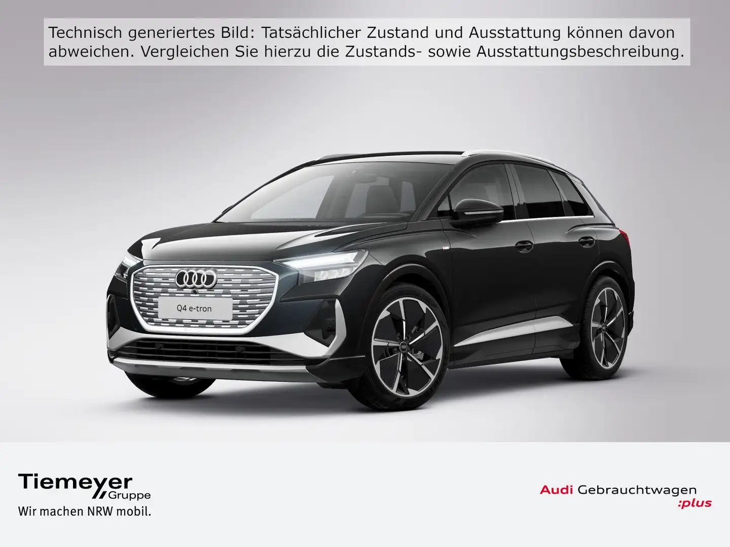 Audi Q4 e-tron 40 S LINE LM21 NAVI+ KAMERA KLIMA Schwarz - 1