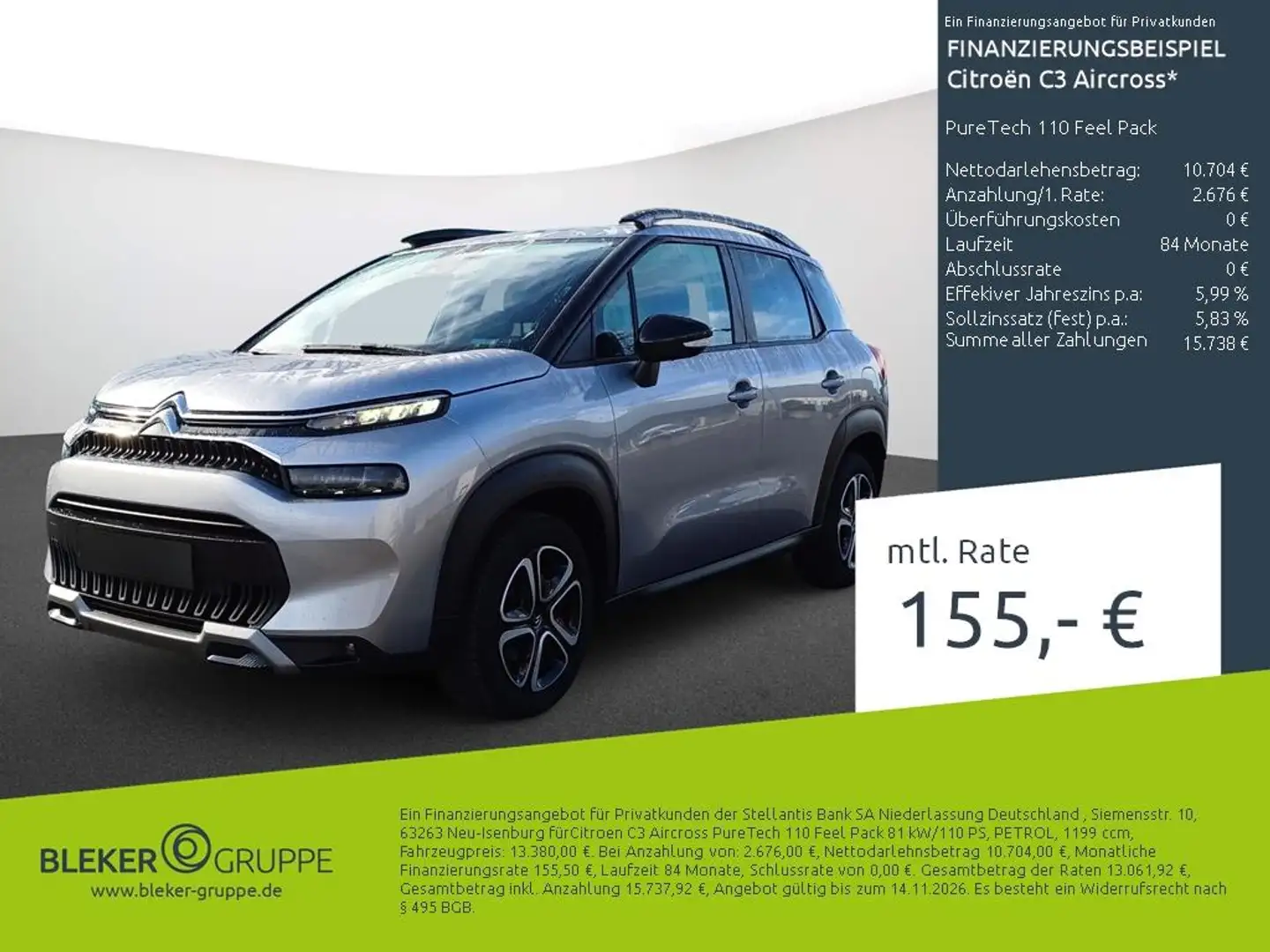 Citroen C3 Aircross PureTech 110 Feel Pack Gris - 2