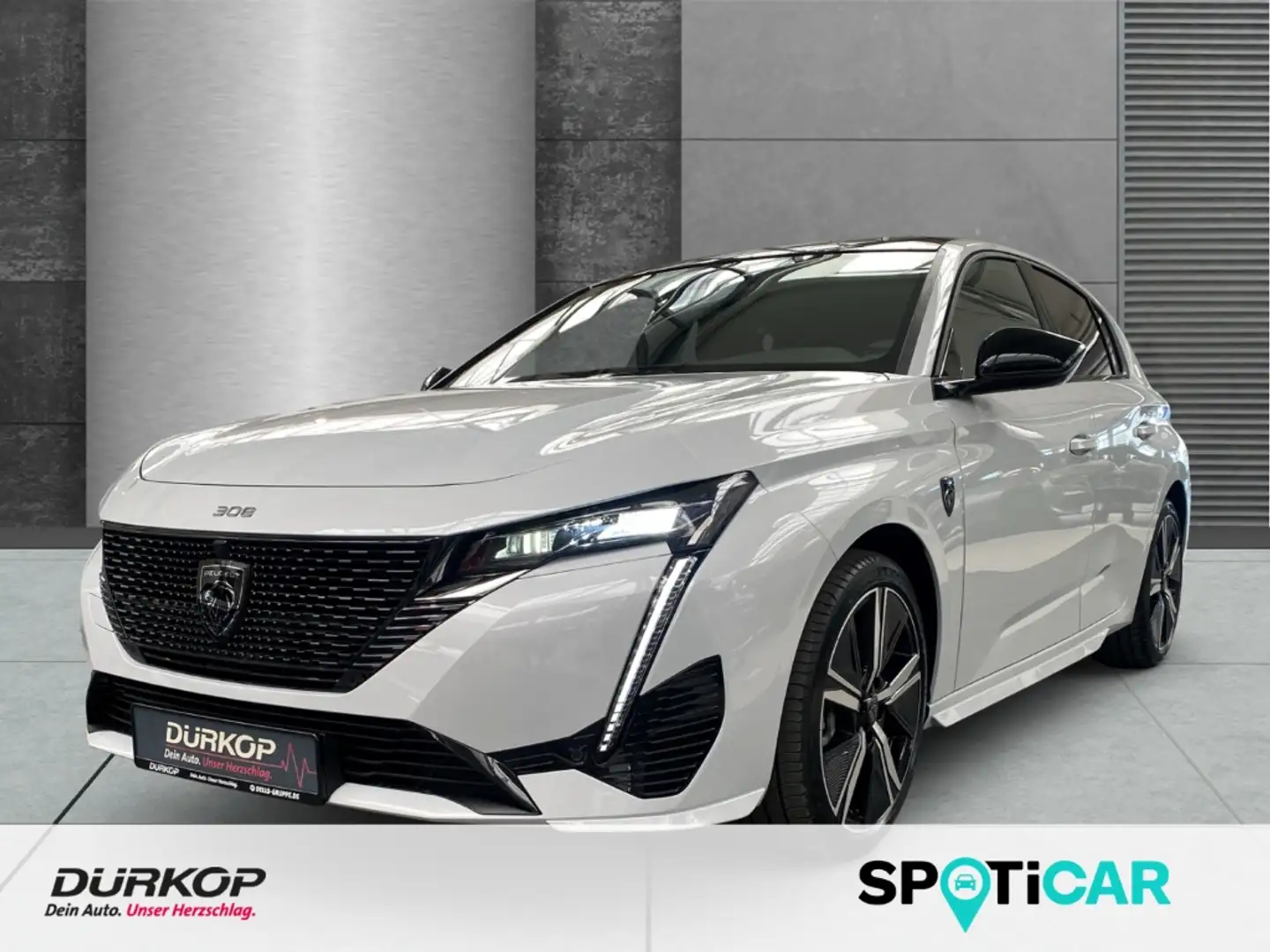 Peugeot 308 GT Hybrid 6-AT Surrounding-Plus Premium-Paket AHK- Weiß - 1