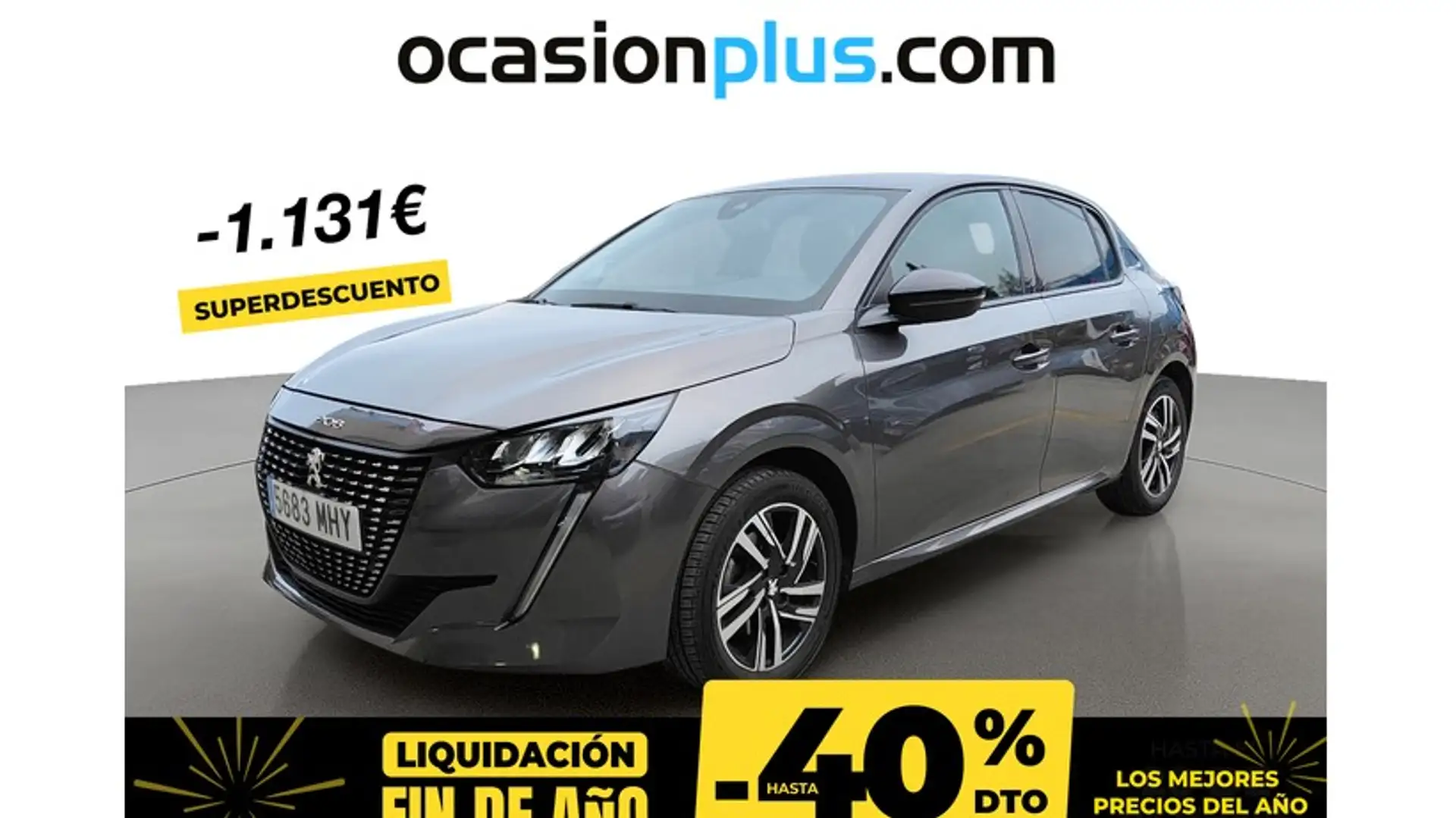 Peugeot 208 1.2 Puretech S&S Allure 100 Grau - 1