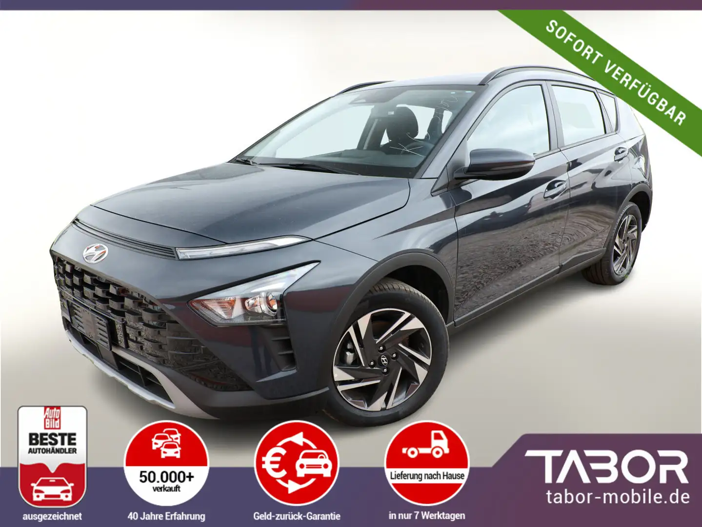 Hyundai BAYON 1.2 MPI 79 Trend Nav LED Kam DigCo Temp Grau - 1