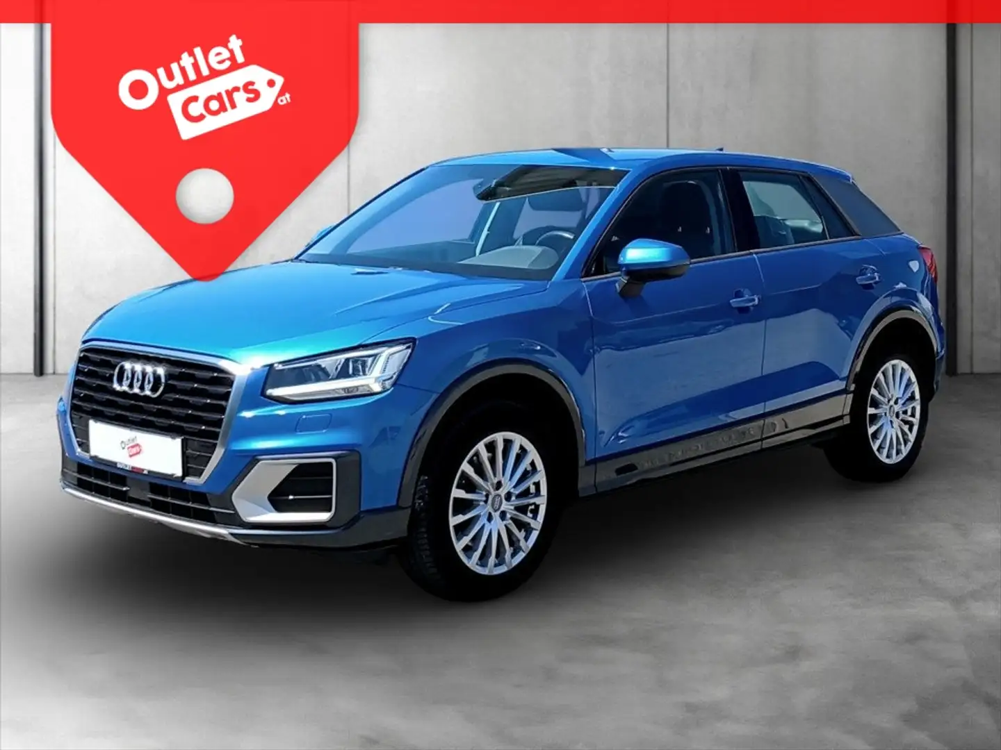 Audi Q2 TFSI AUT design LED+NAVI+RFK+el.Heck+LM+PDC Blau - 1