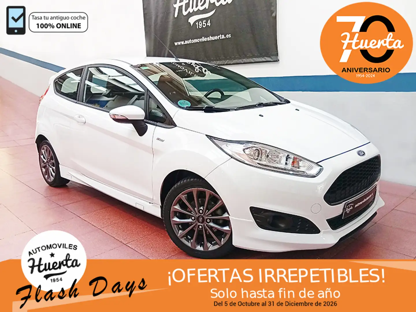 Ford Fiesta 1.0 EcoBoost Sport Auto-S&S 125 Blanco - 1