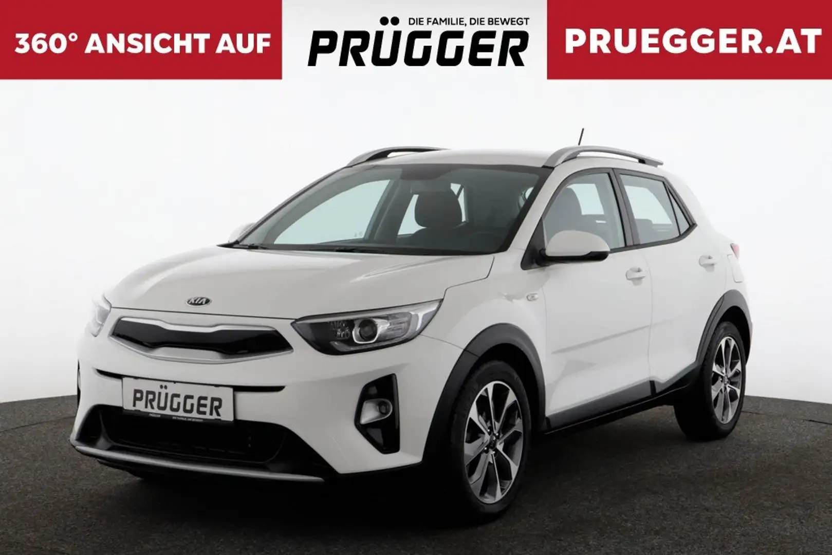 Kia Stonic 1,0 TGDI ISG Silber Automatik Kamera Sitzheizung Weiß - 1
