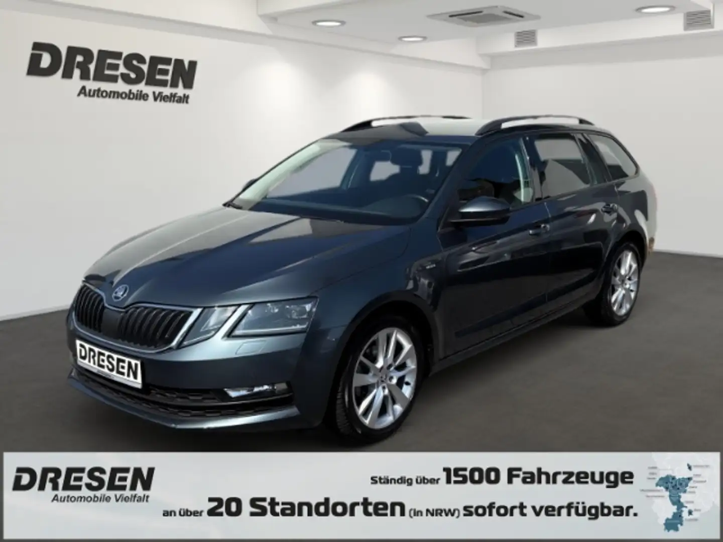 Skoda Octavia Combi Clever AHK Navi LED Kurvenlicht Sperrdiff. M Grau - 1