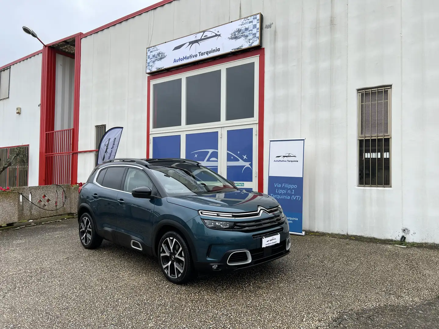Citroen C5 Aircross 1.5 BlueHdi 130cv EAT8 SHINE-TETTO-R19-PELLE-RCAME Blu/Azzurro - 1