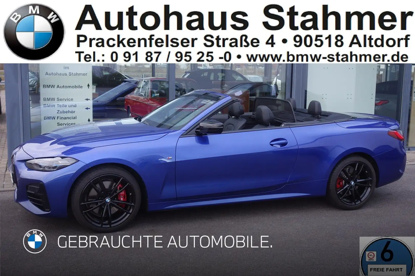 BMW 440 M440i xDrive Cabrio Head-Up HK HiFi DAB WLAN Blau - 1