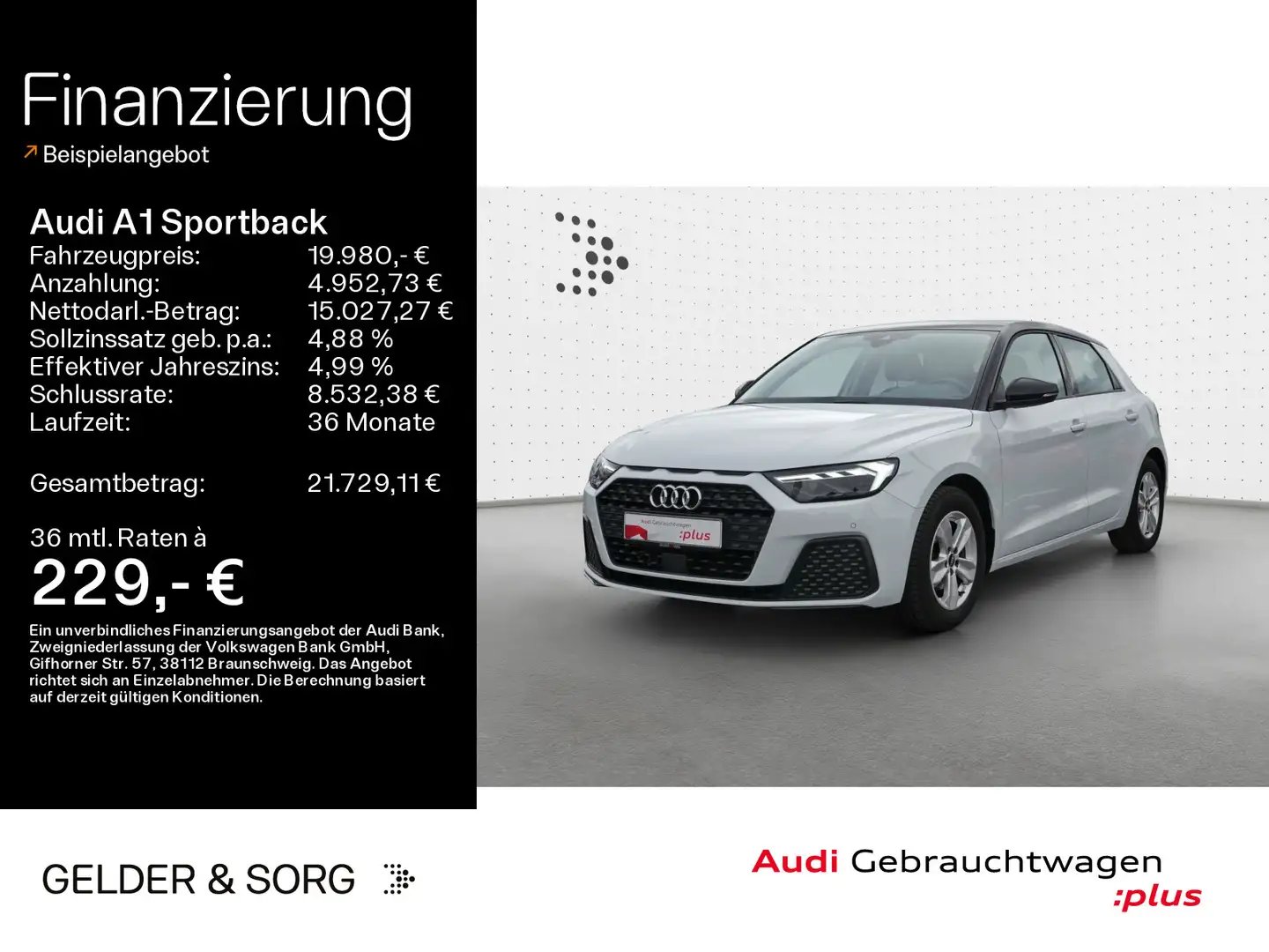 Audi A1 30 TFSI LED*virtual*SmartphoneInt.* Blanc - 1