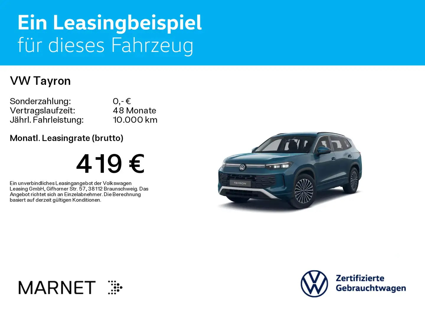 Volkswagen Tayron 1.5 eTSI DSG Life*Navi*AHK*7-Sitzer*IQ-Li Bleu - 2