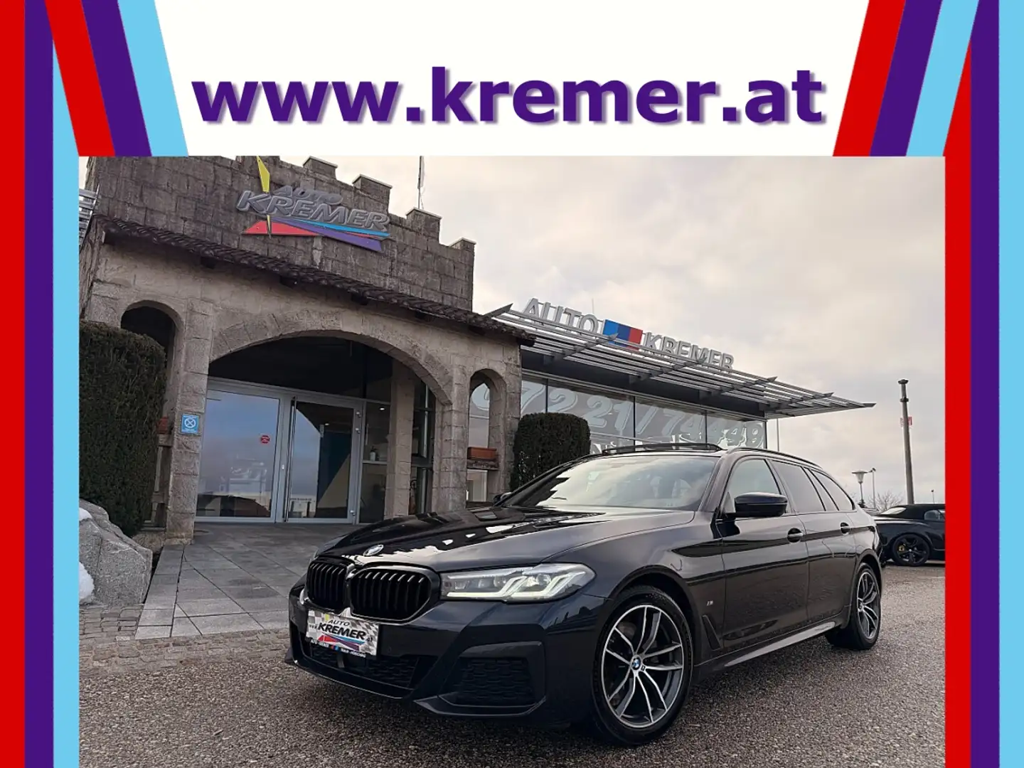 BMW 520 d Touring Aut. LCI M-PAKET/H&K/PANO/360°/HUD/LE... Schwarz - 1