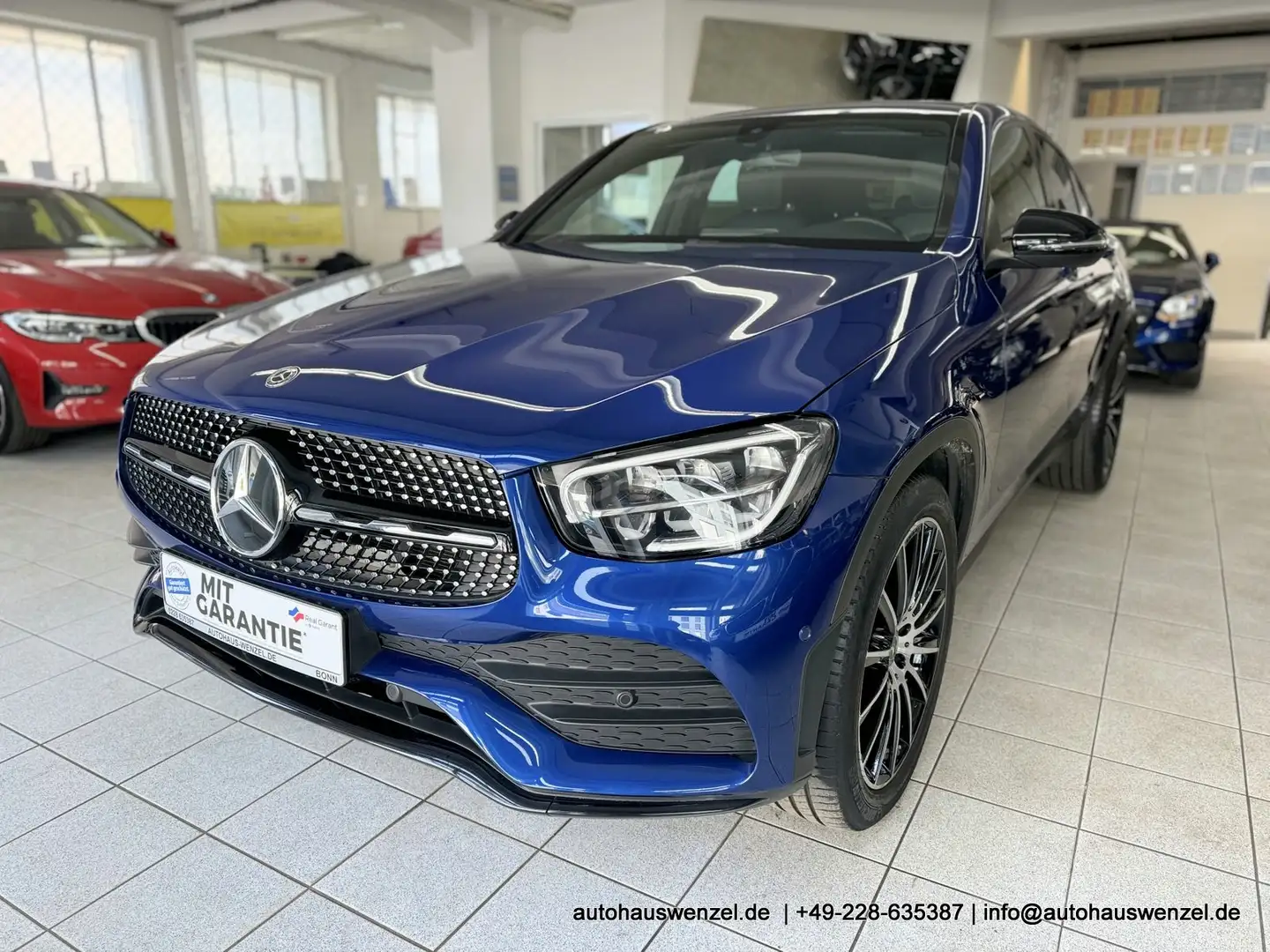 Mercedes-Benz GLC 300 d 4Matic Coupé AMG SCHIEBEDACH 20" AHK NIGHT Blau - 2
