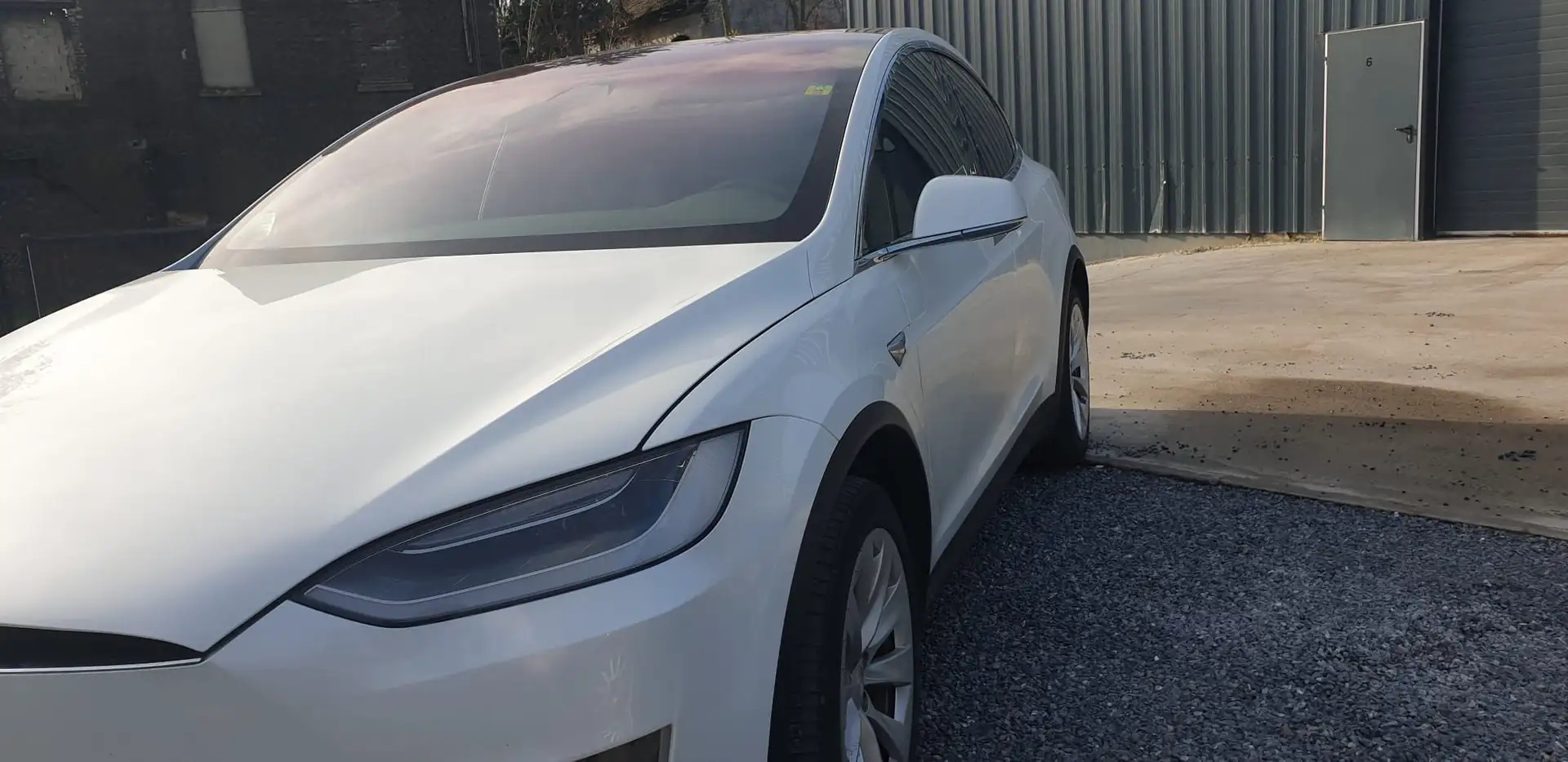 Tesla Model X X 100 kw long range Blanc - 1