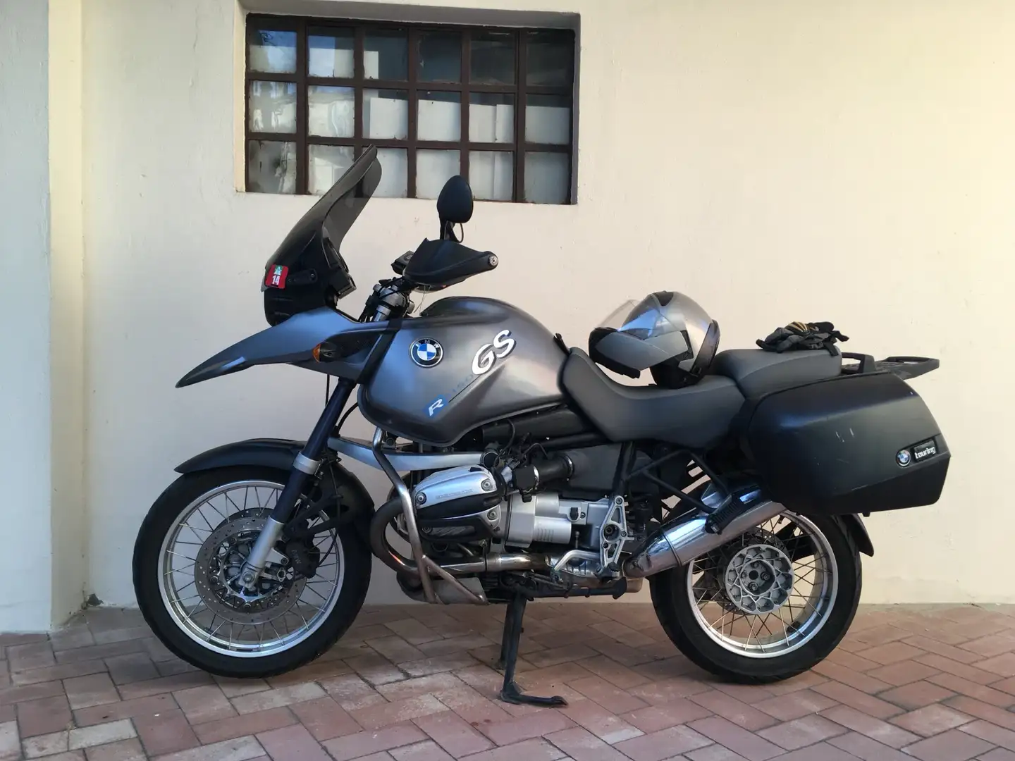 BMW R 1150 GS Parabrezza maggiorato e set di 2 bauletti rigidi Gri - 2