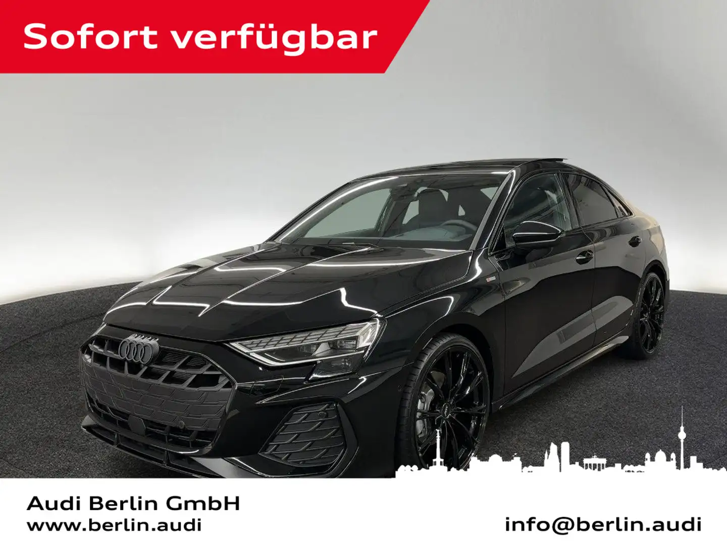 Audi A3 S line 35 TFSI S tronic Zwart - 1