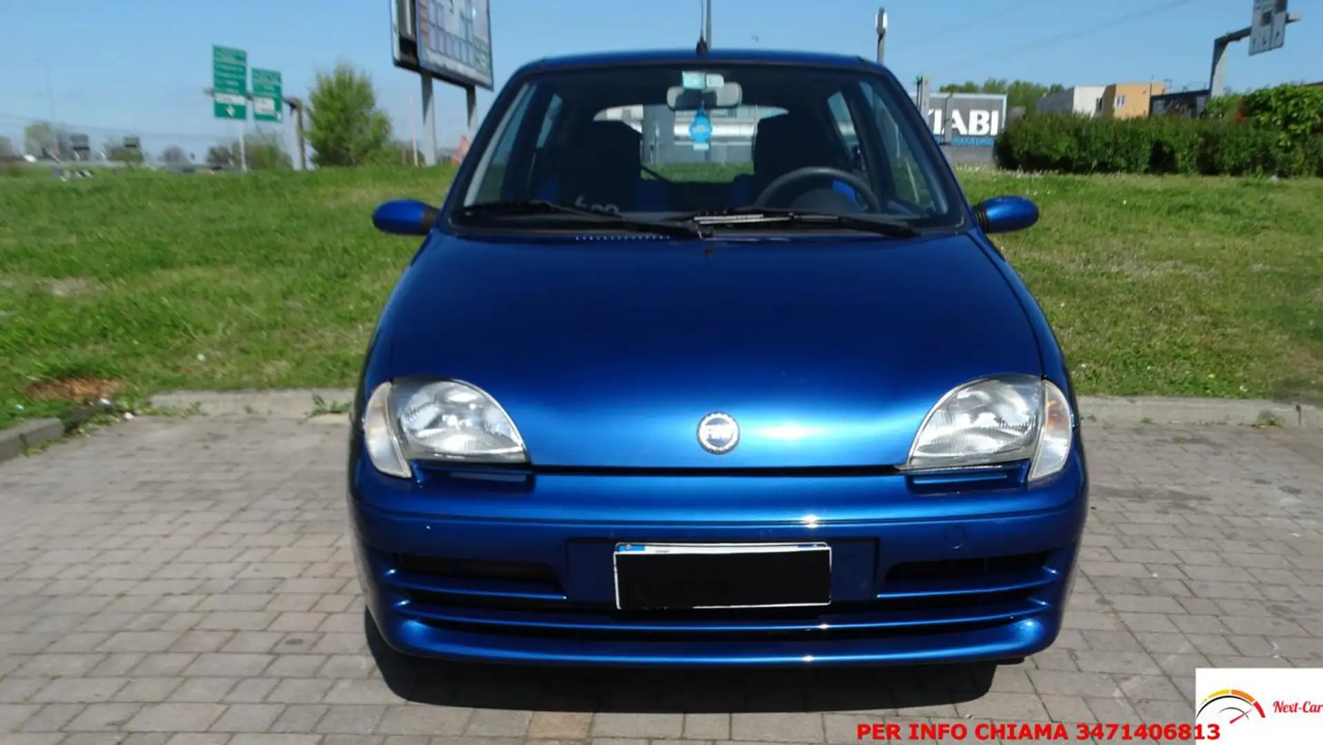 Fiat Seicento 1.1i cat SX UNICOPROPRIETARIO CLIMA SERVOSTERZO Kék - 2