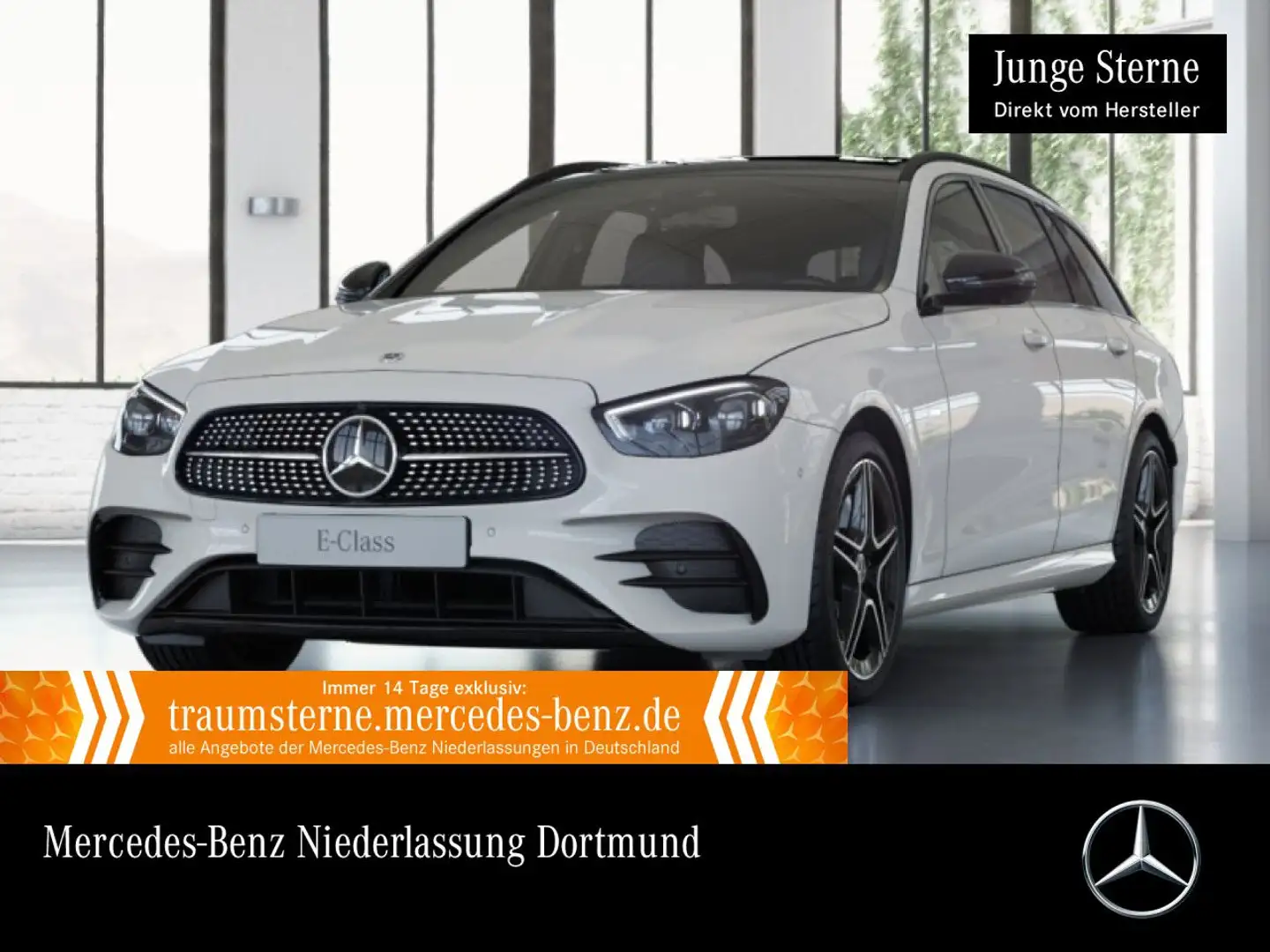 Mercedes-Benz E 300 de T 4M AMG+NIGHT+PANO+360+MULTIBEAM+FAHRASS Weiß - 1