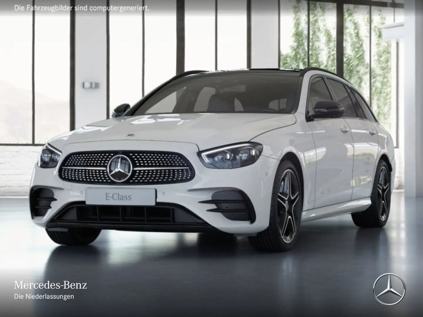 Mercedes-Benz E 300 de T 4M AMG+NIGHT+PANO+360+MULTIBEAM+FAHRASS Weiß - 2
