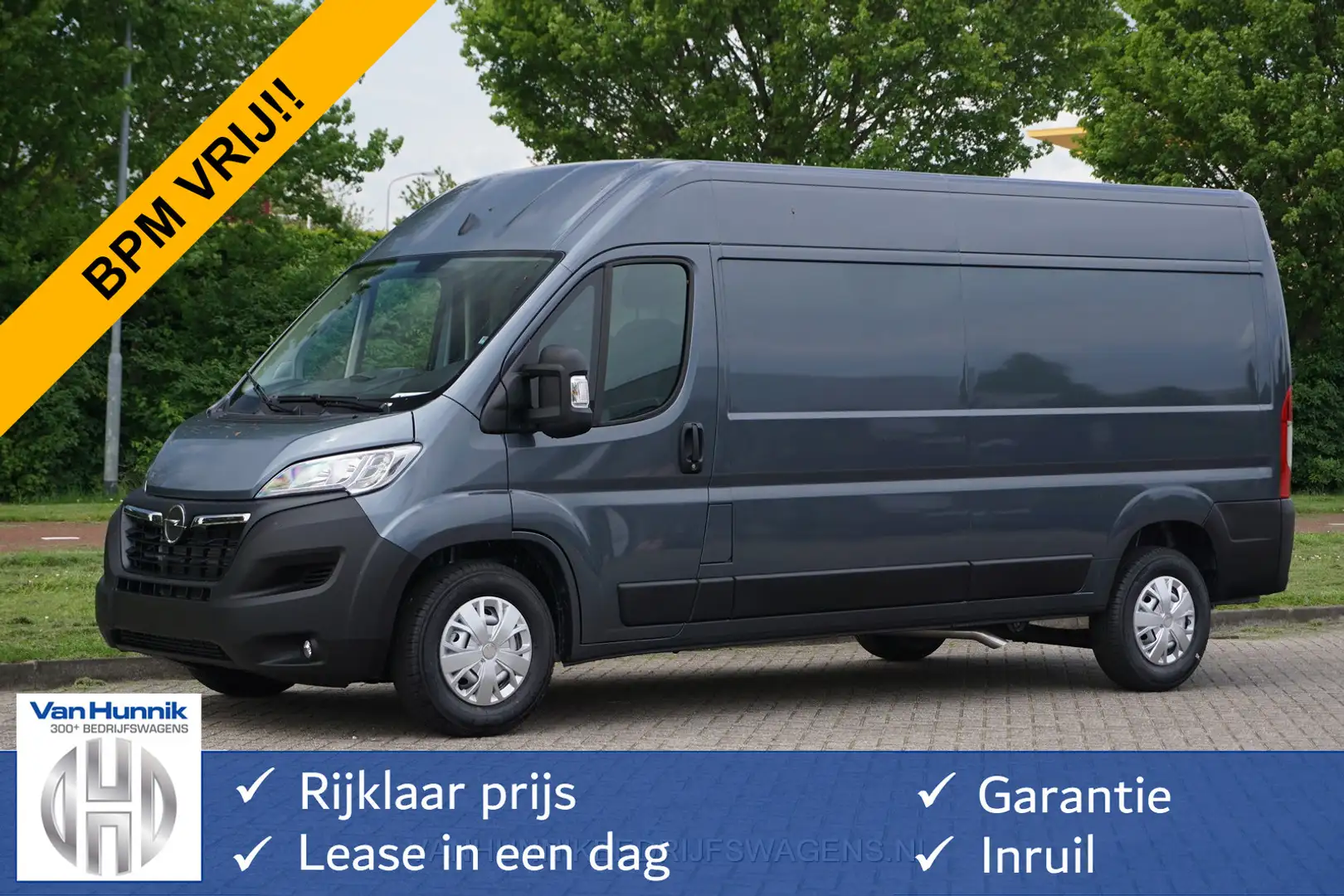 Opel Movano 3500 Heavy 2.2 165PK L3H2 BPM VRIJ!! Climate, Crui Grijs - 1