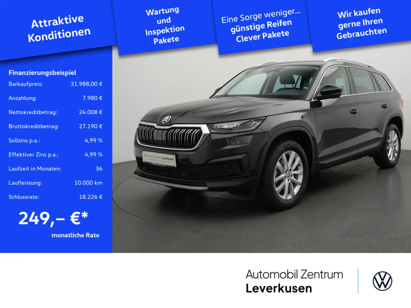 Skoda Kodiaq Style ACC AHK NAVI KAM SHZ Nero - 1