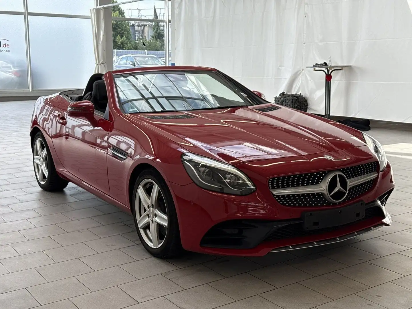 Mercedes-Benz SLC 200 SLC200 AMG LINE 9G-TR-PANODACH-R.CAM-TOTWINK-LED Rot - 2