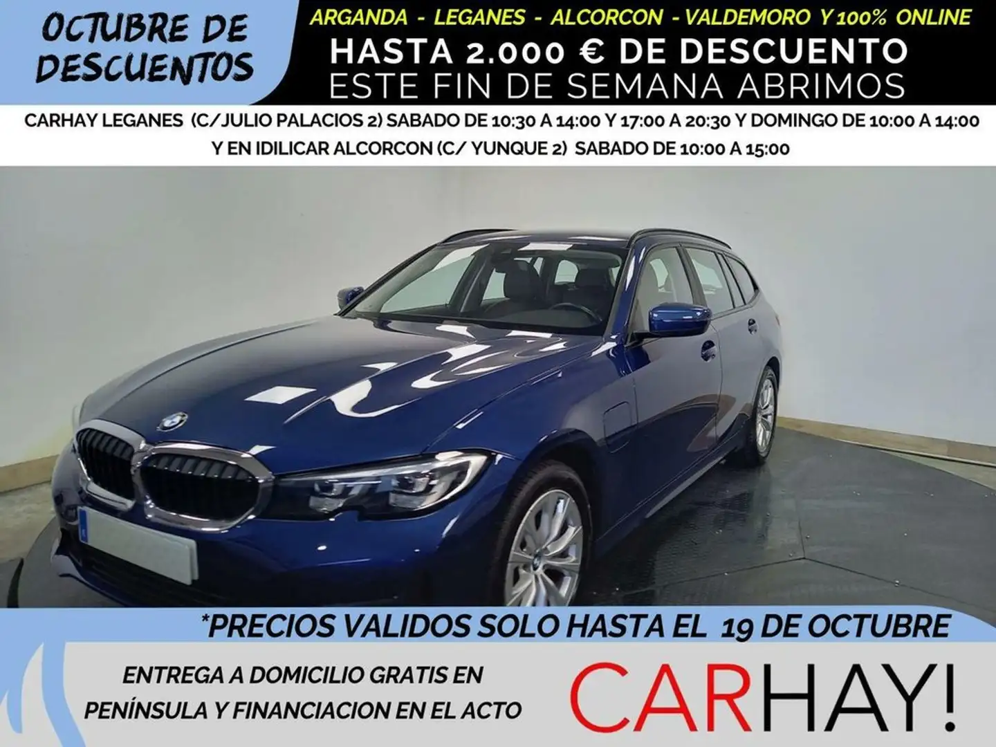 BMW 330 TOURING 330e phev Blau - 1