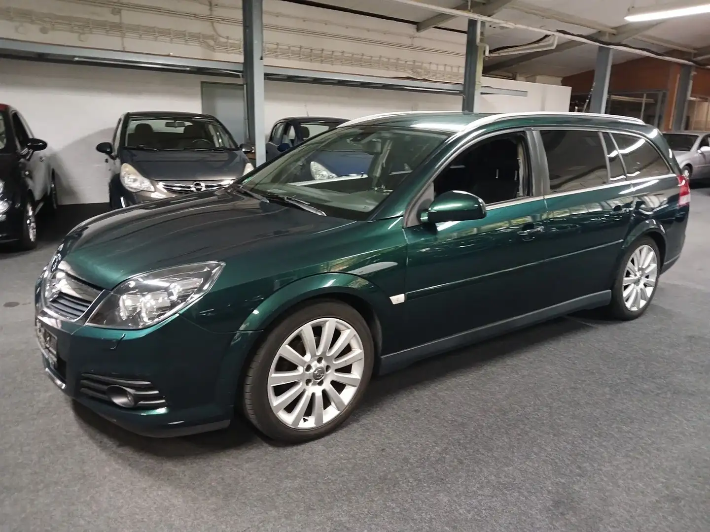 Opel Vectra C Caravan Sport VOLL LEDER SHZ KLIMA LM Grün - 2