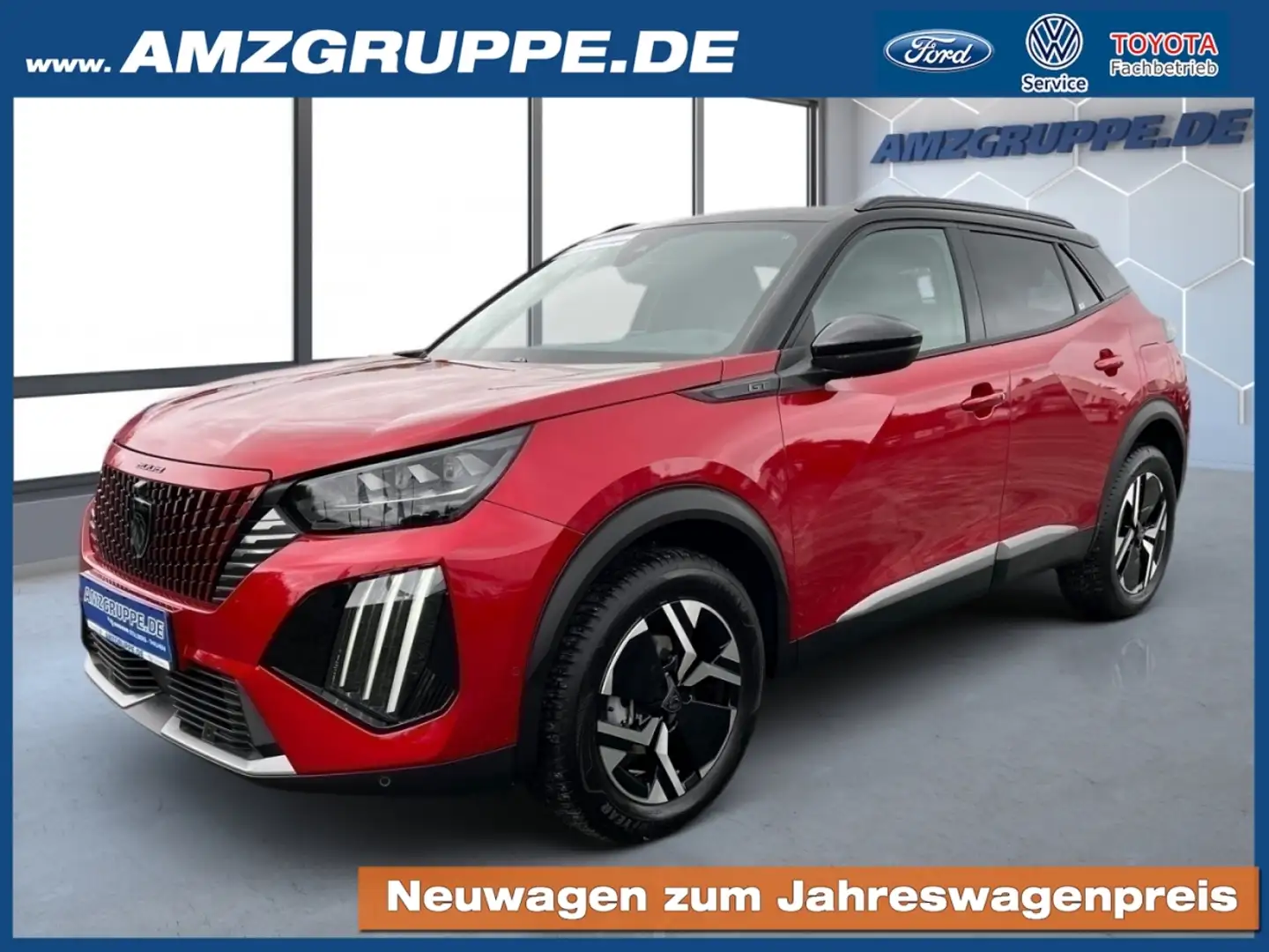 Peugeot 2008 1.2 GT Autom. GripControl+ACC+Navi Rouge - 1
