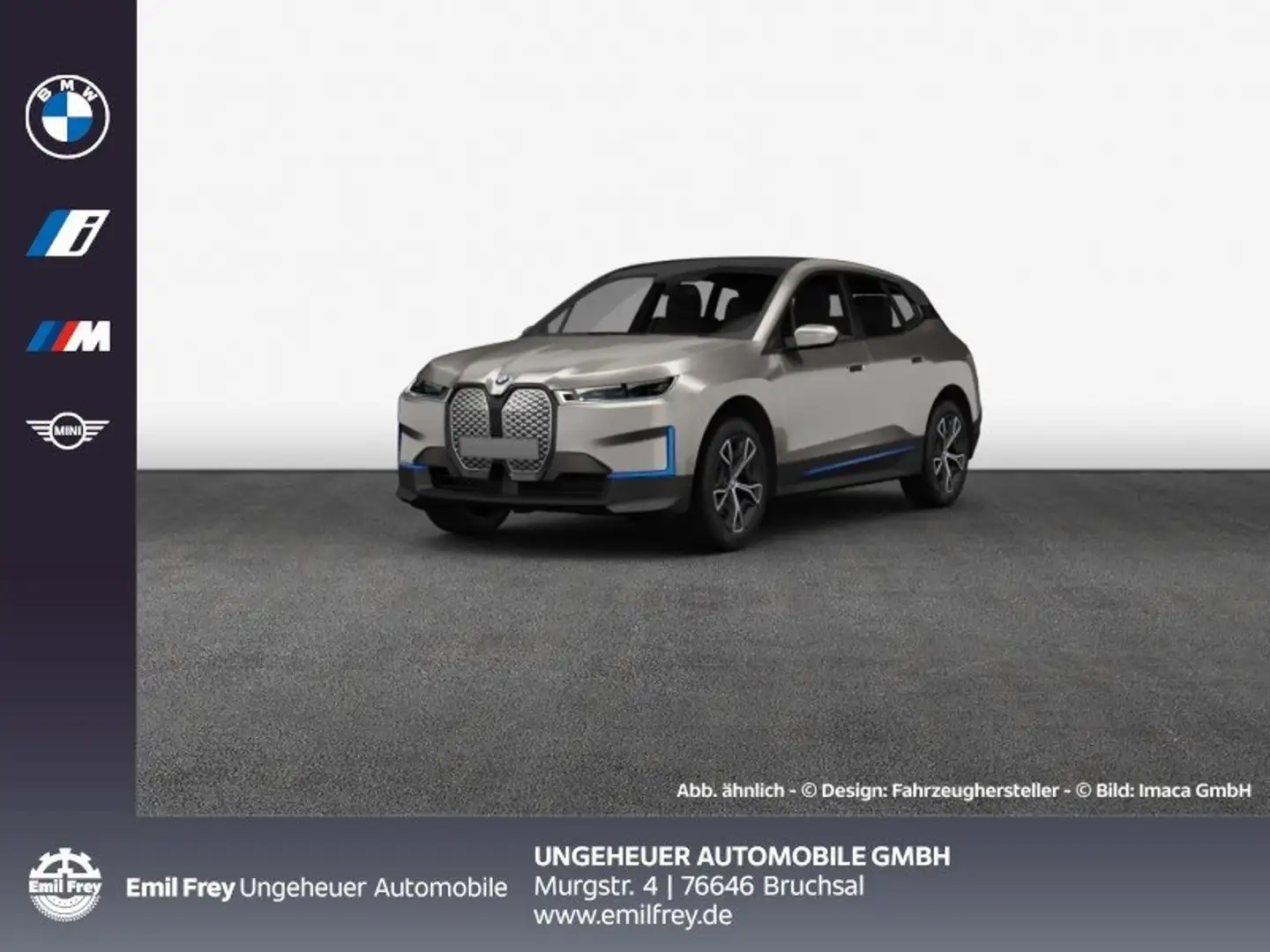 BMW iX xDrive40 Sportpaket B&W Surround Head-Up DAB Grijs - 1