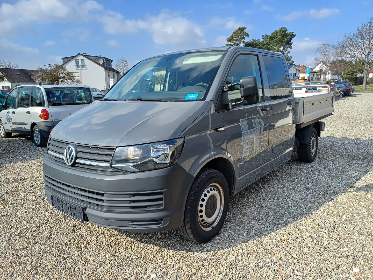 Volkswagen T6 Transporter Pritsche Doppelkabine lang EcoProfi Grau - 1