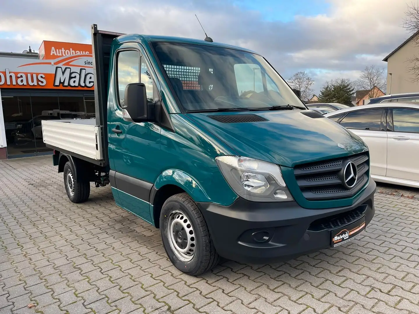 Mercedes-Benz Sprinter 313 CDI Pritsche*L1*1.Hand*StHz* Groen - 2