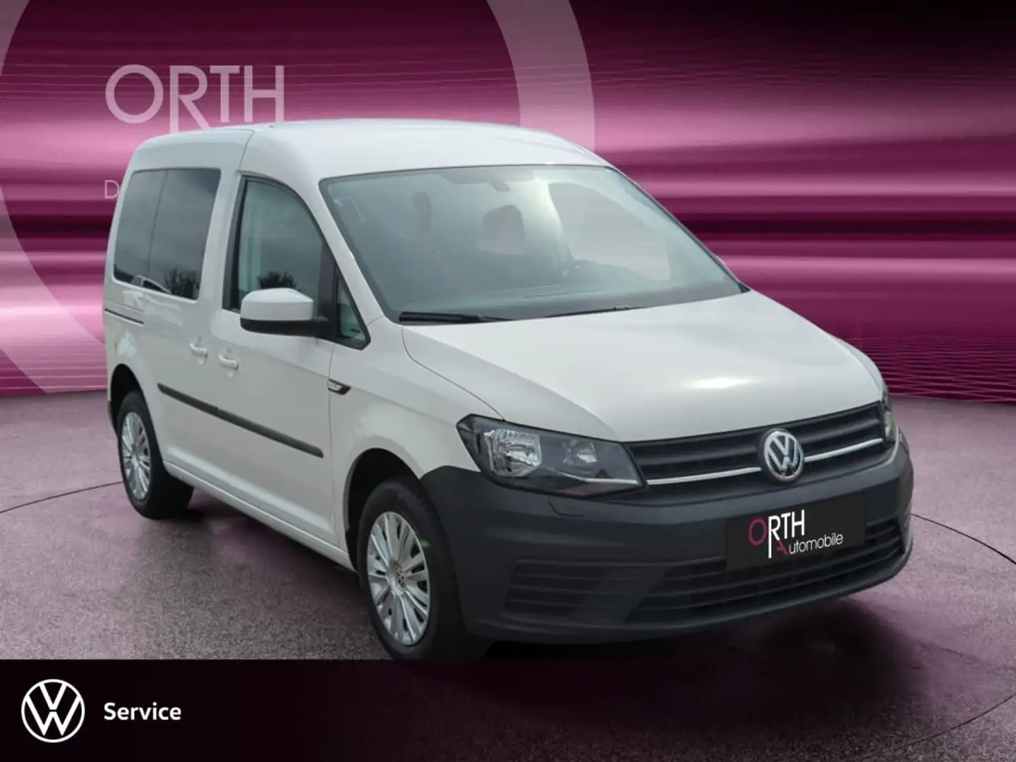 Volkswagen Caddy 1.0 TSI Trend ALPINE+APPLE+SHZ+KLIMA+PDC Blanc - 2